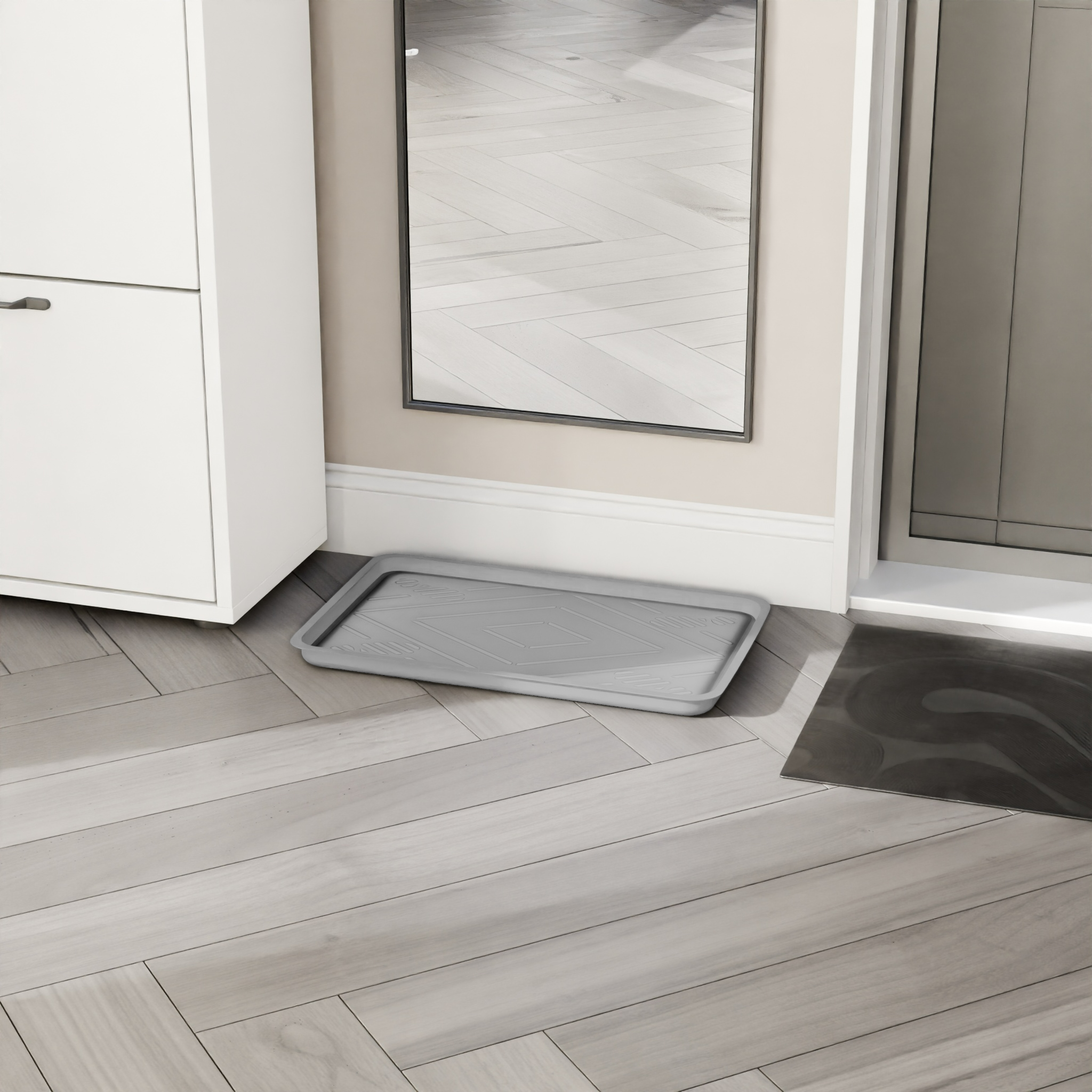 Изображение товара Универсальный коврик грязезащитный Лон 31x51 см серый для дома и улицы