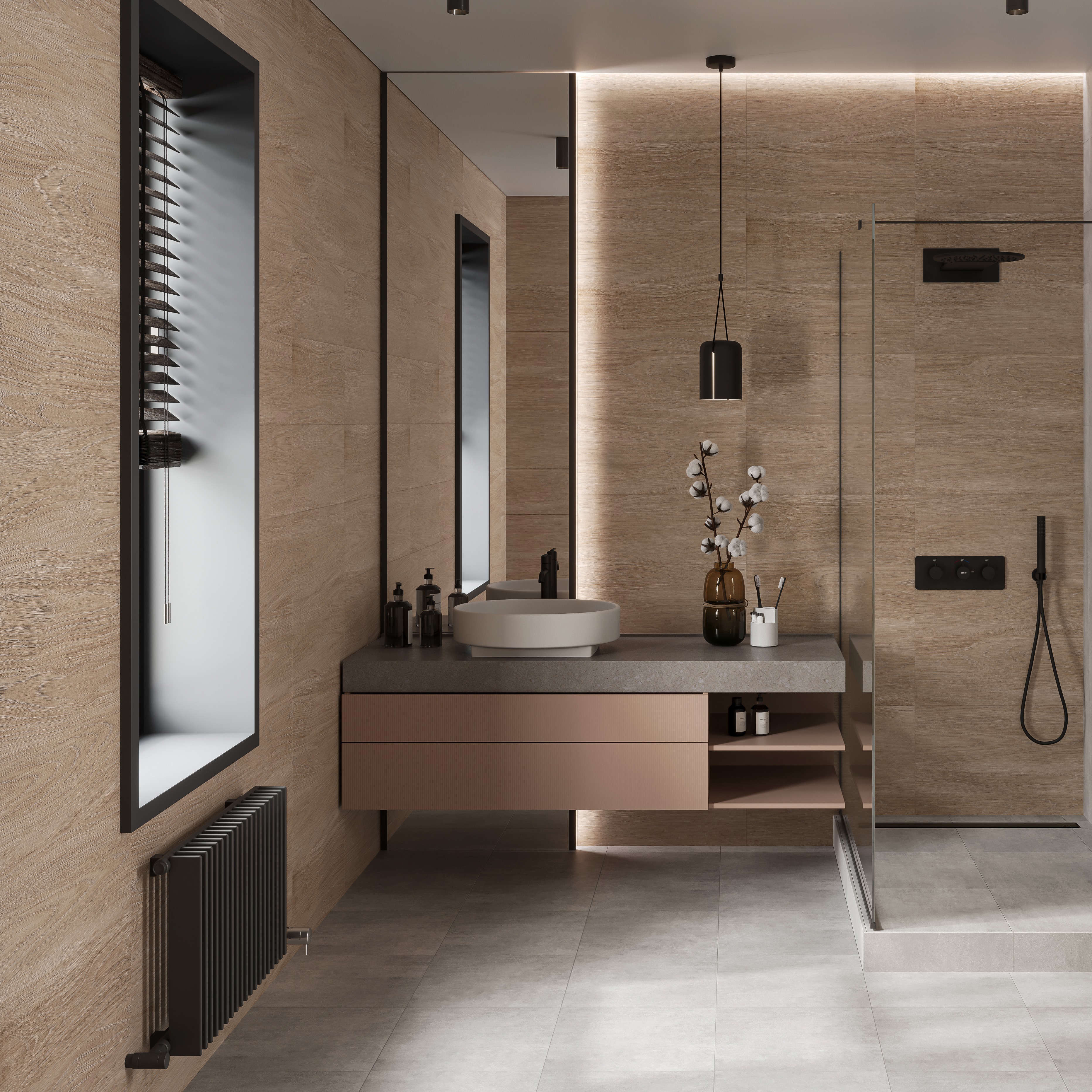 Изображение товара Настенная плитка Gracia Ceramica Sepia 25x60 см для внутренней облицовки