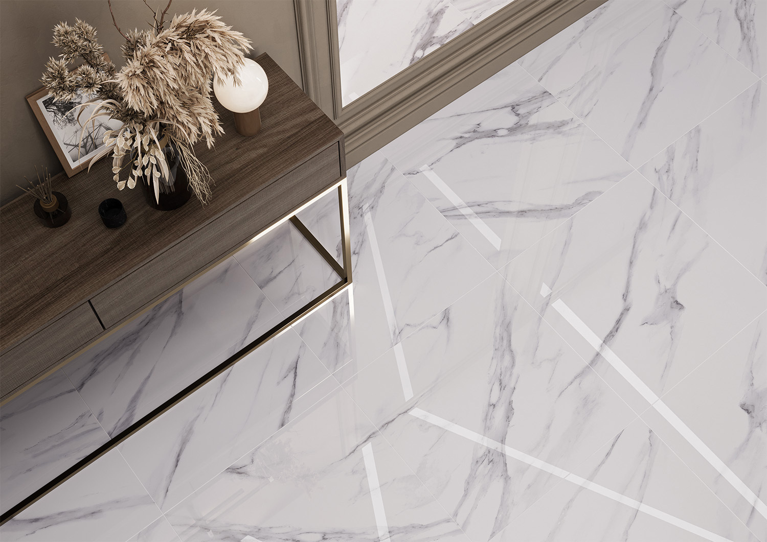 Изображение товара Керамогранит Staro Oasis Statuario Jupiter 60x60 см белый