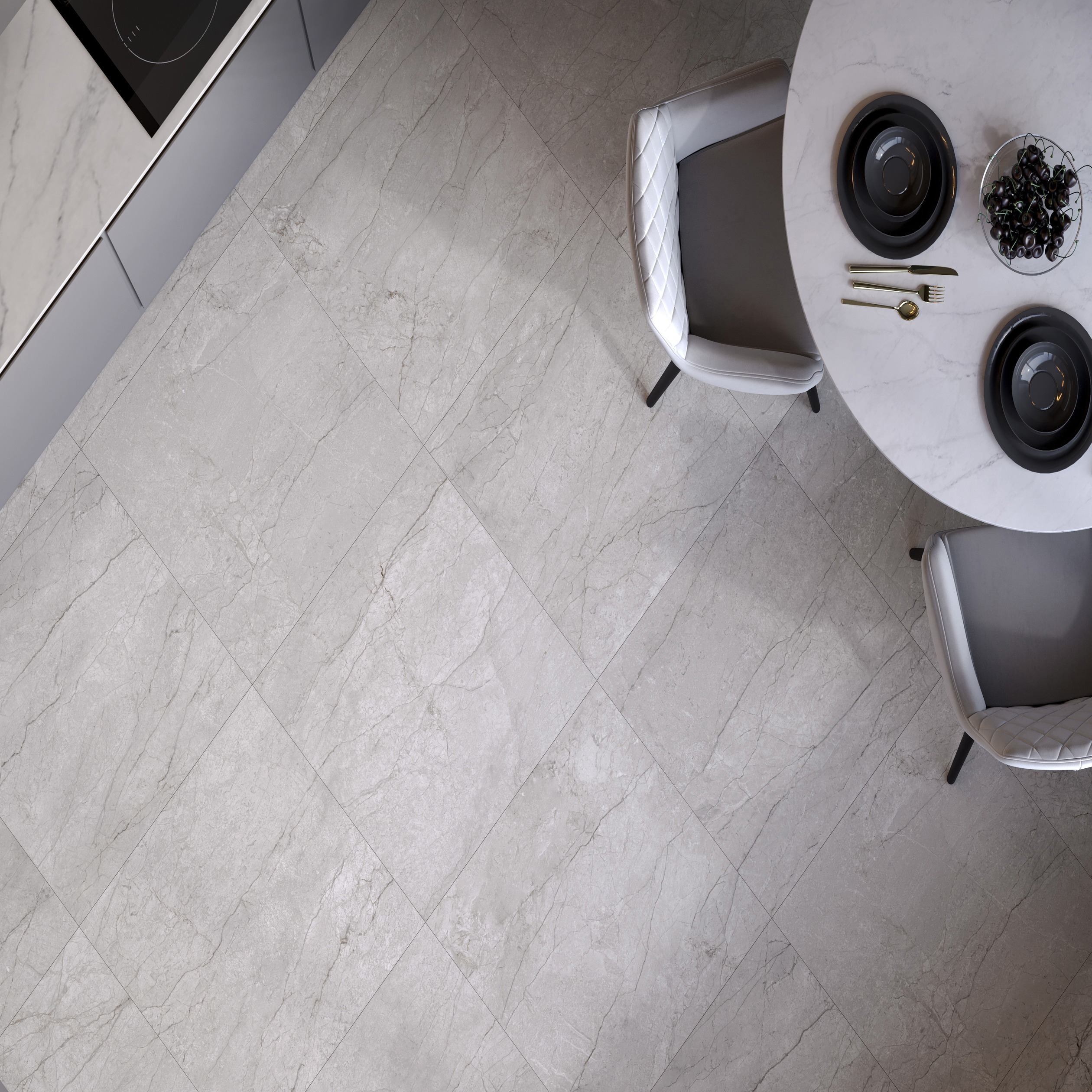 Изображение товара Глазурованный керамогранит Grasaro Magnetic 60x60 см матовый, эффект мрамора, морозостойкий