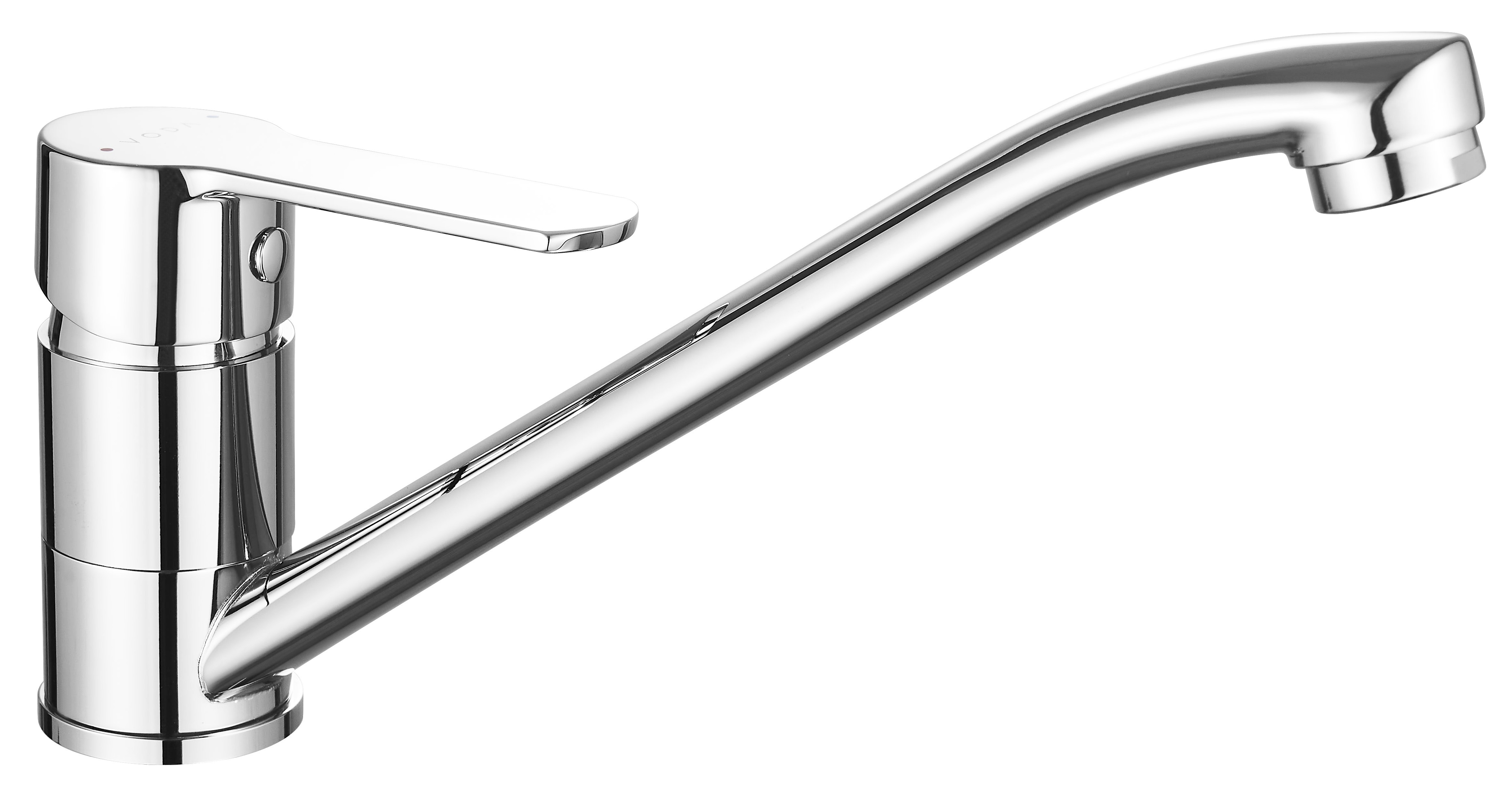 Изображение товара Смеситель для кухни однорычажный Voda Drop излив 12.2 см цвет хром