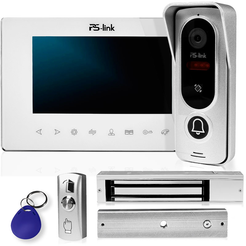 Изображение товара Комплект WI-FI видеодомофона Ps-link KIT-7421WS-35 7" цвет белый