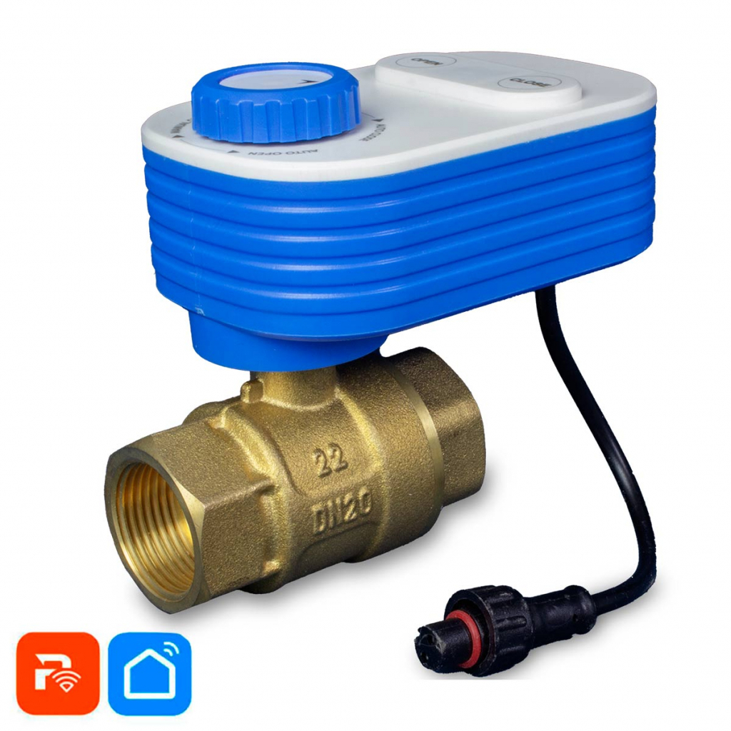 Изображение товара Кран шаровой PS-Link QT06-20W с WiFi подключением