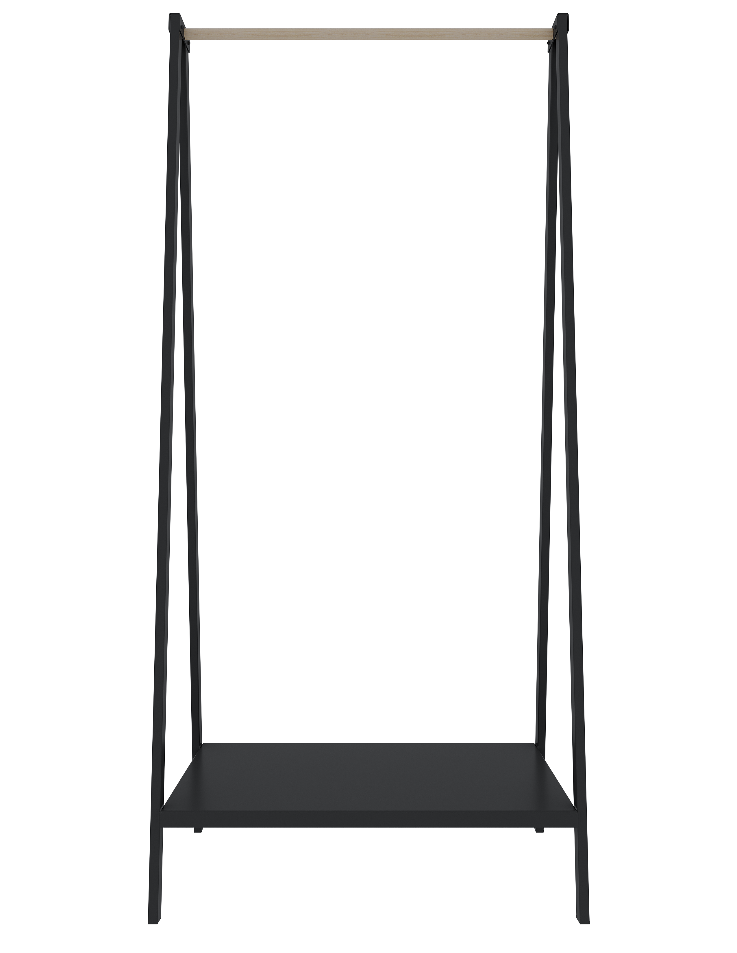 Вешалка напольная Otto 67x145x38 см металл цвет чёрный - 4