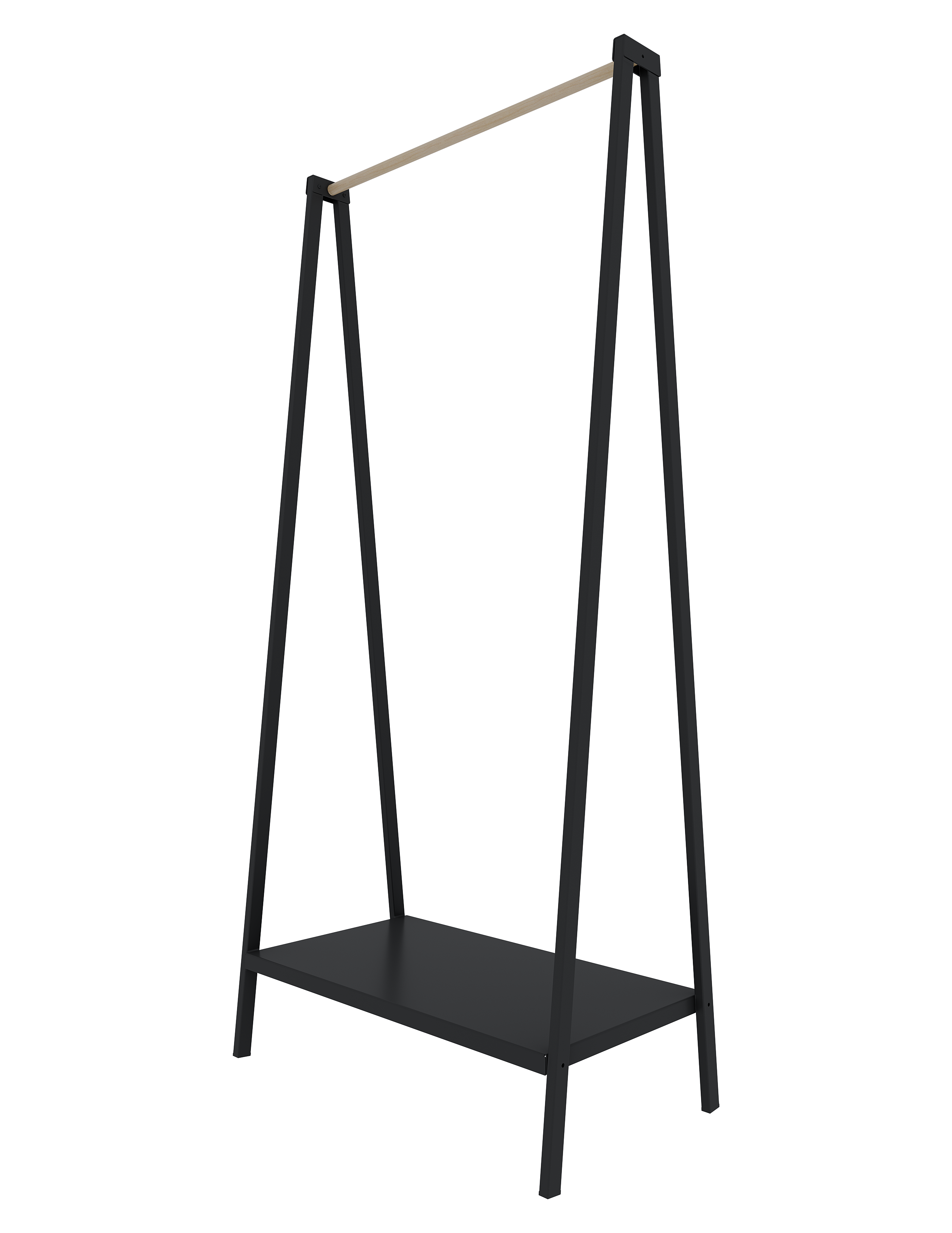 Вешалка напольная Otto 67x145x38 см металл цвет чёрный - 1