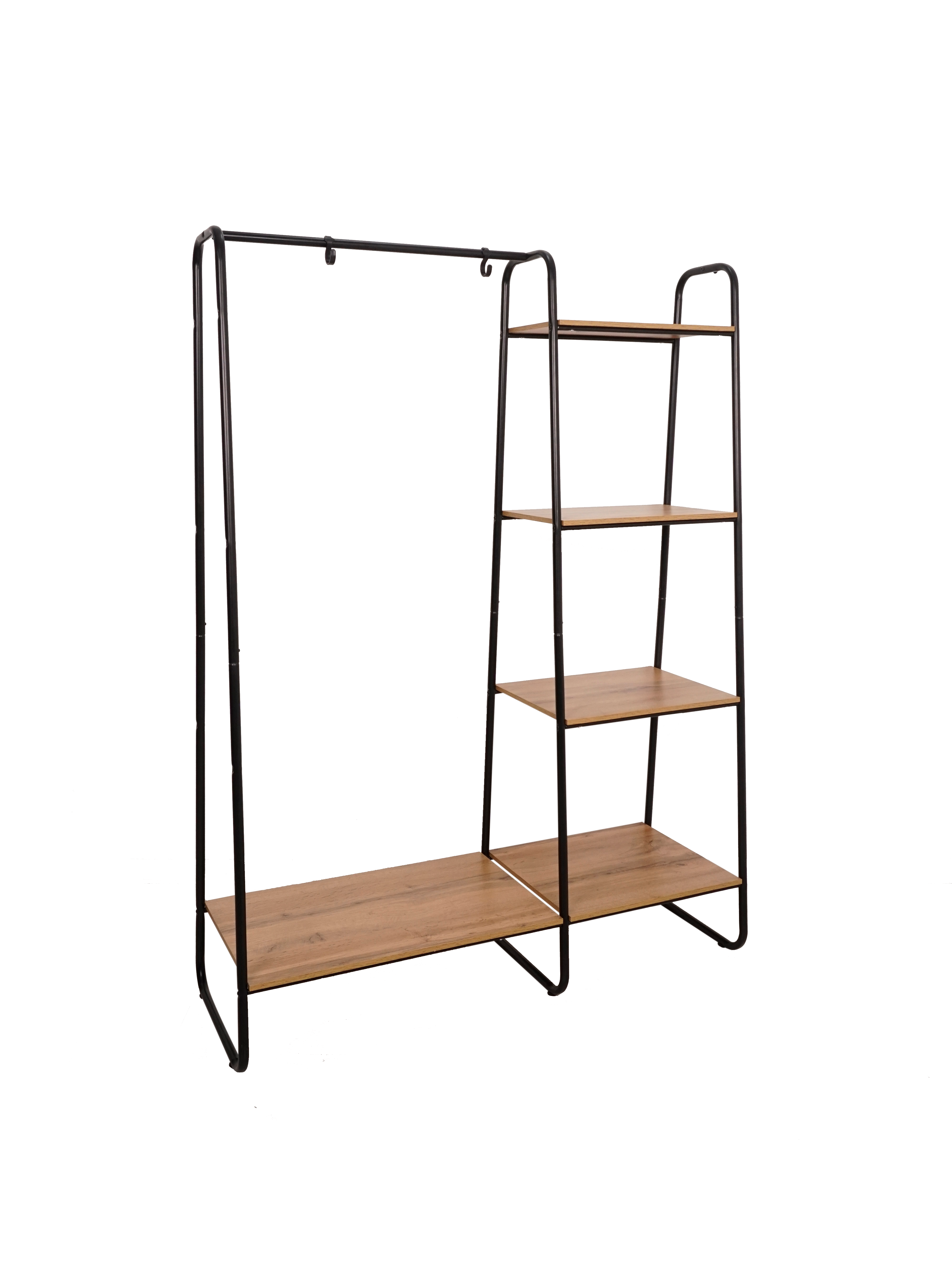 Вешалка напольная Скандинавия 110x147x38.5 см сталь цвет черный - 1