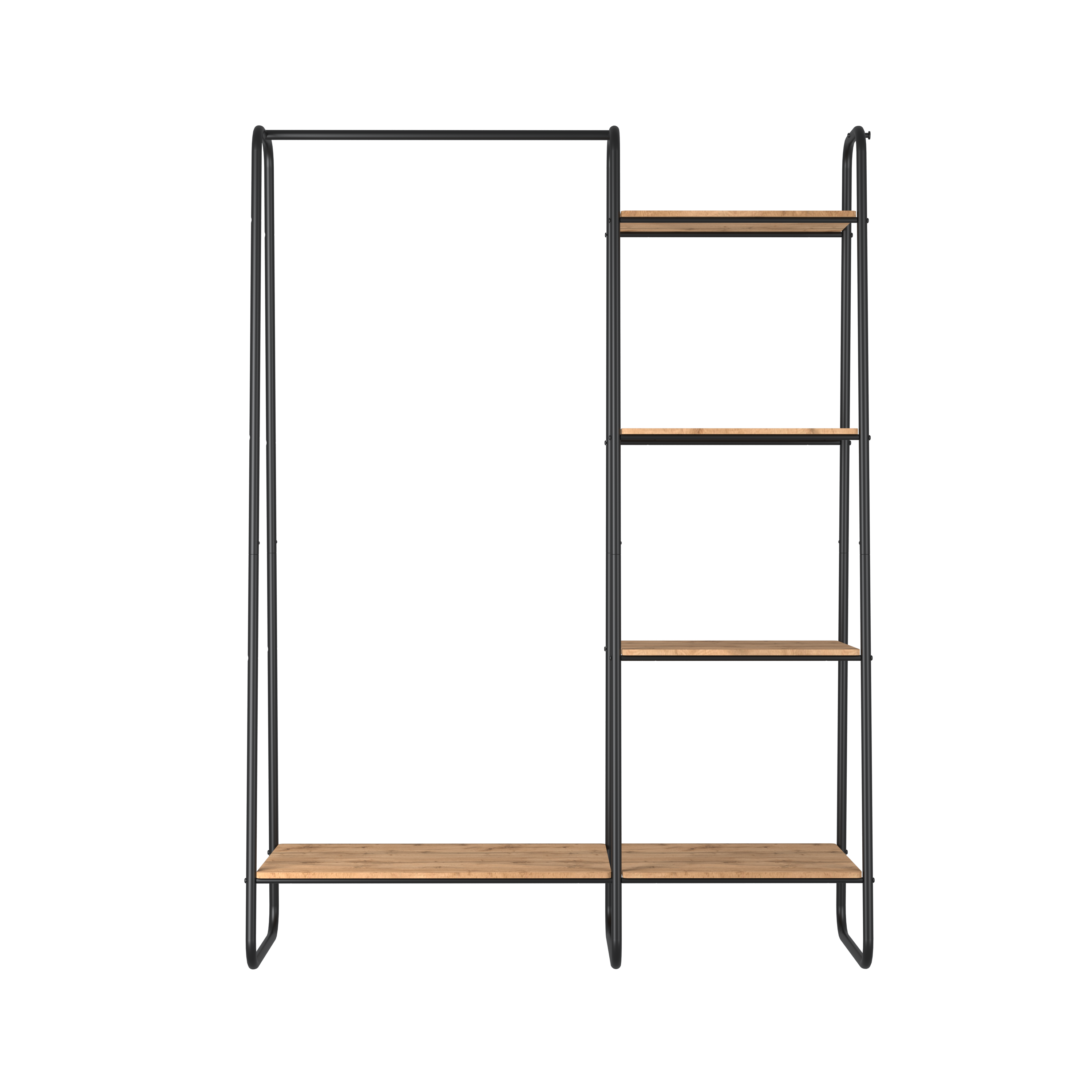 Вешалка напольная Скандинавия 110x147x38.5 см сталь цвет черный - 3