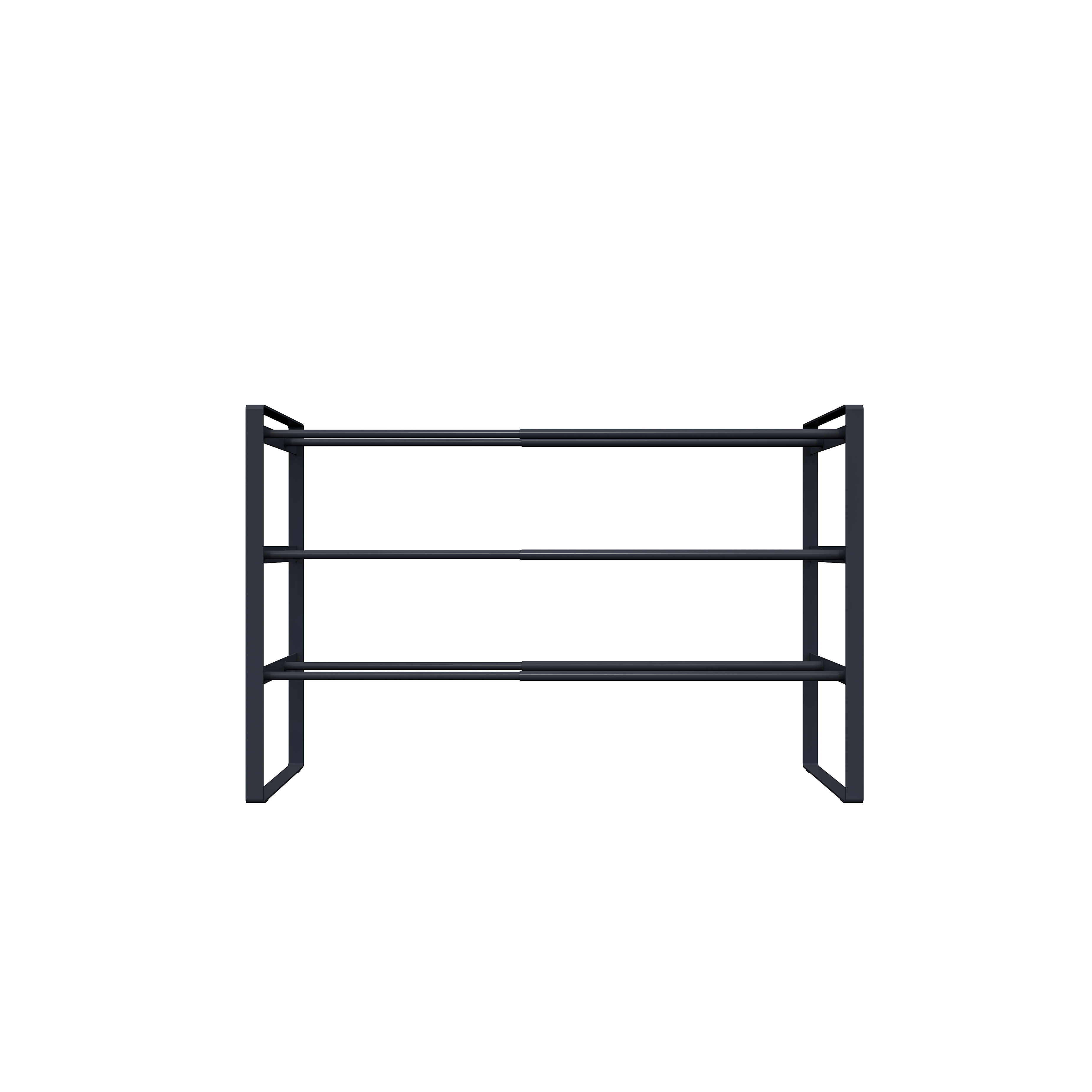Этажерка для обуви Otto 70x45x25 см 3 полки сталь цвет чёрный - 2