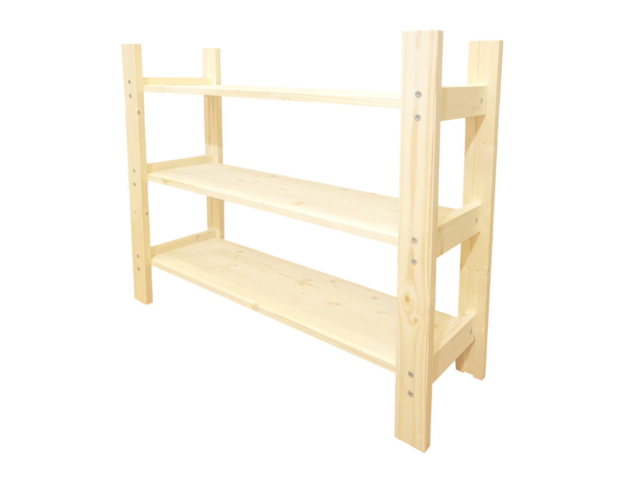 Изображение товара Стеллаж Timber&style 75x62x24 см массив дерева цвет бежевый нагрузка до 50 кг