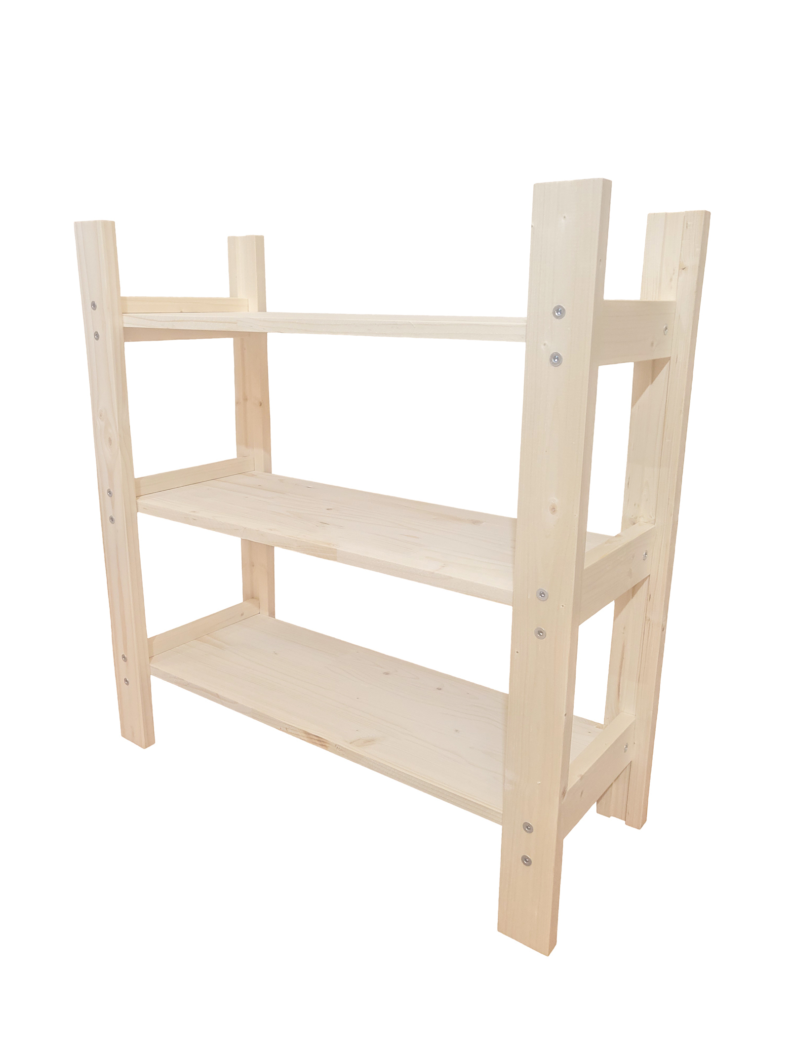 Изображение товара Стеллаж Timber&Style 60x62x24 см Дерево Сплошные полки 50 кг на полку