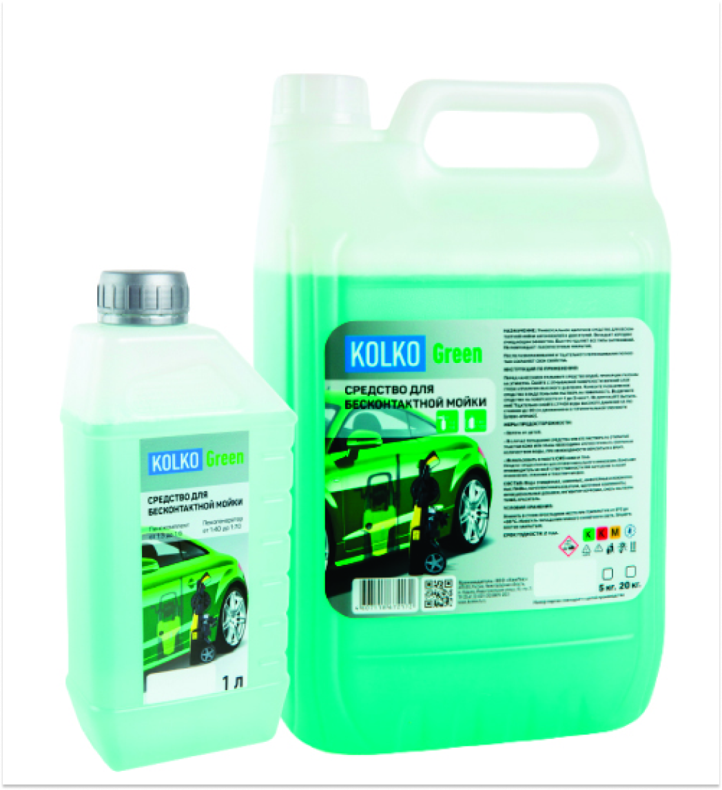 Изображение товара Автошампунь для легкового автомобиля для бесконтактной мойки Kolko Green 5 кг
