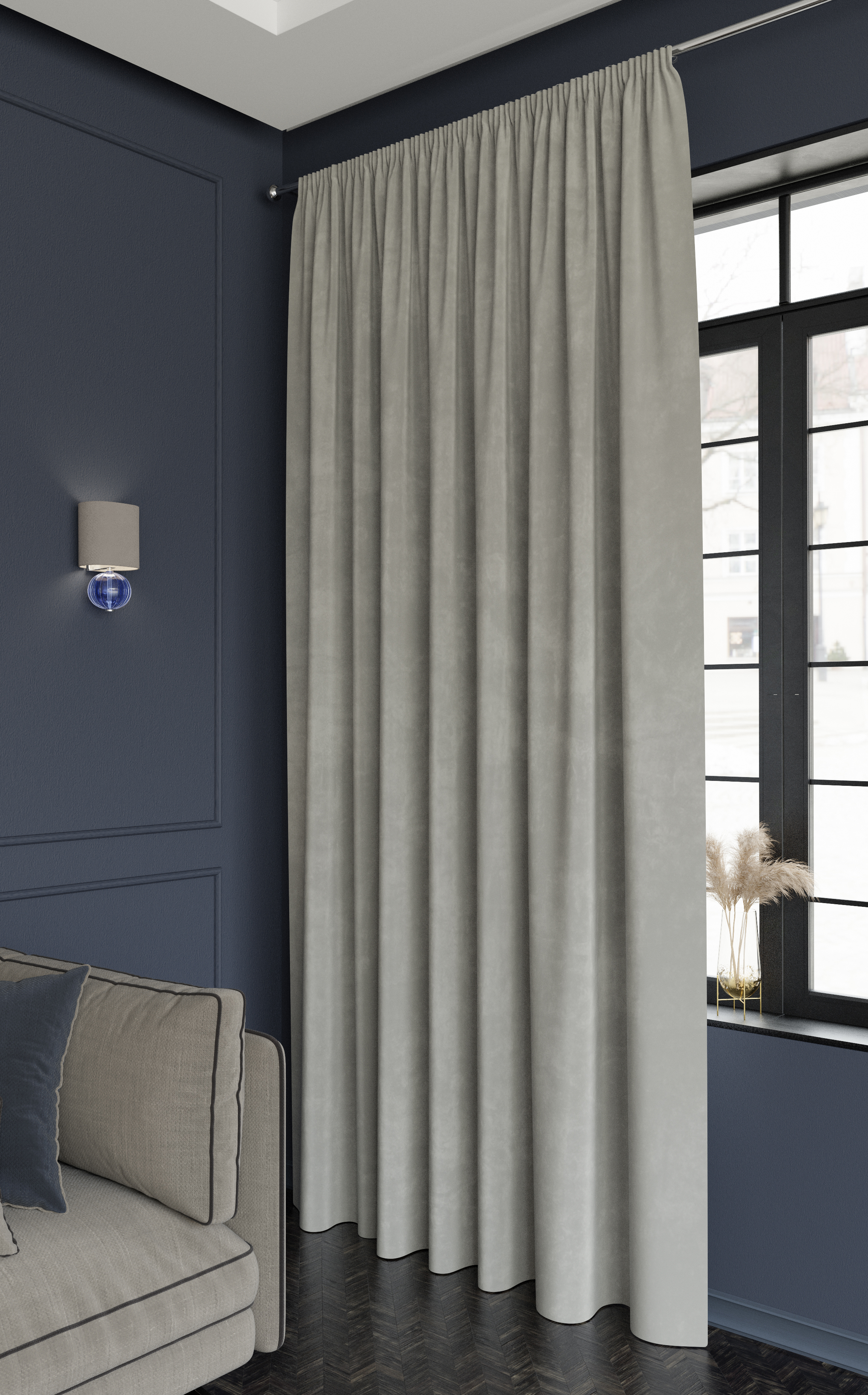 Изображение товара Штора на ленте Sky 200x280 см цвет светло-бежевый