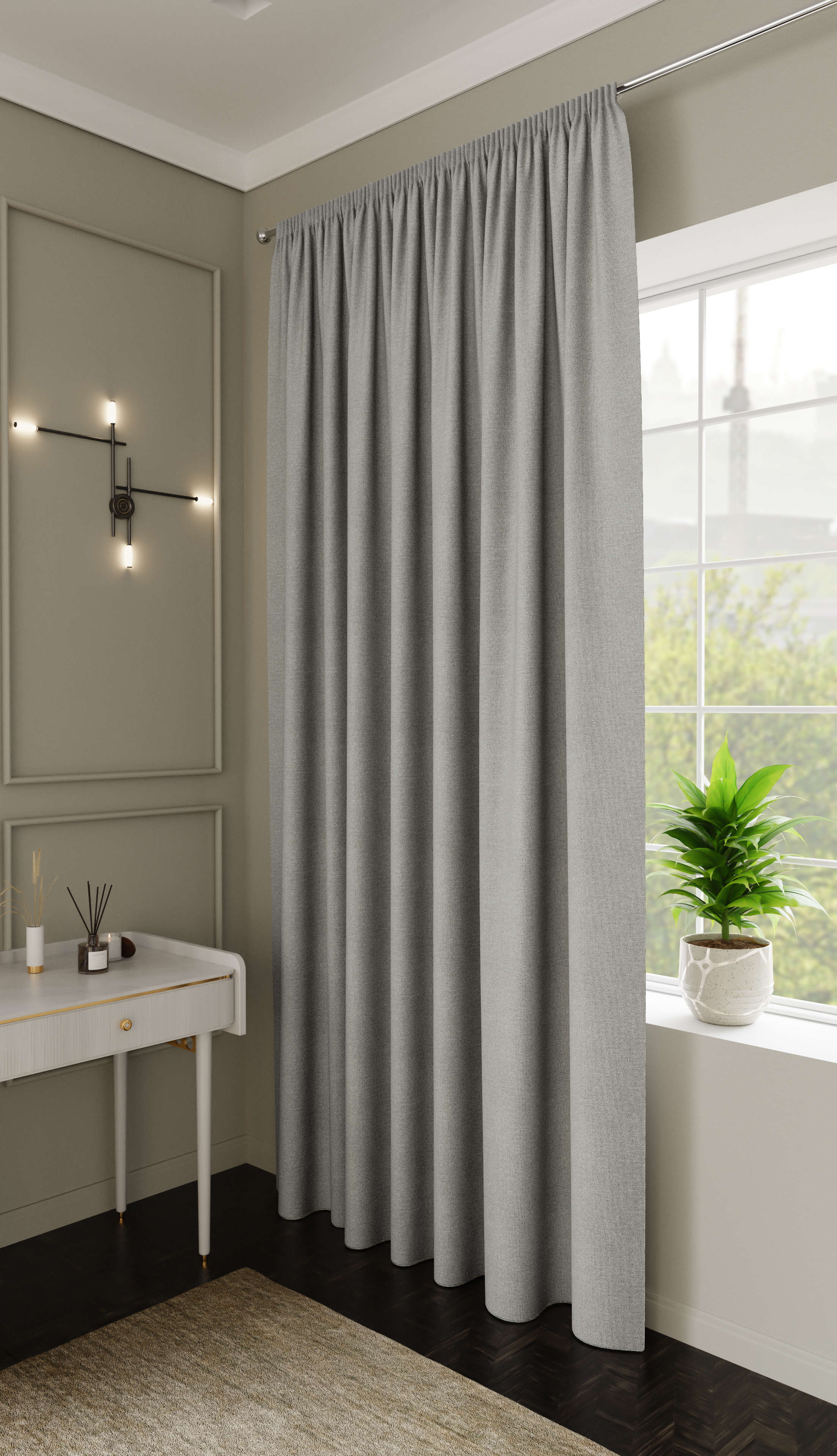 Изображение товара Штора на ленте Senso 200x280 см цвет серый