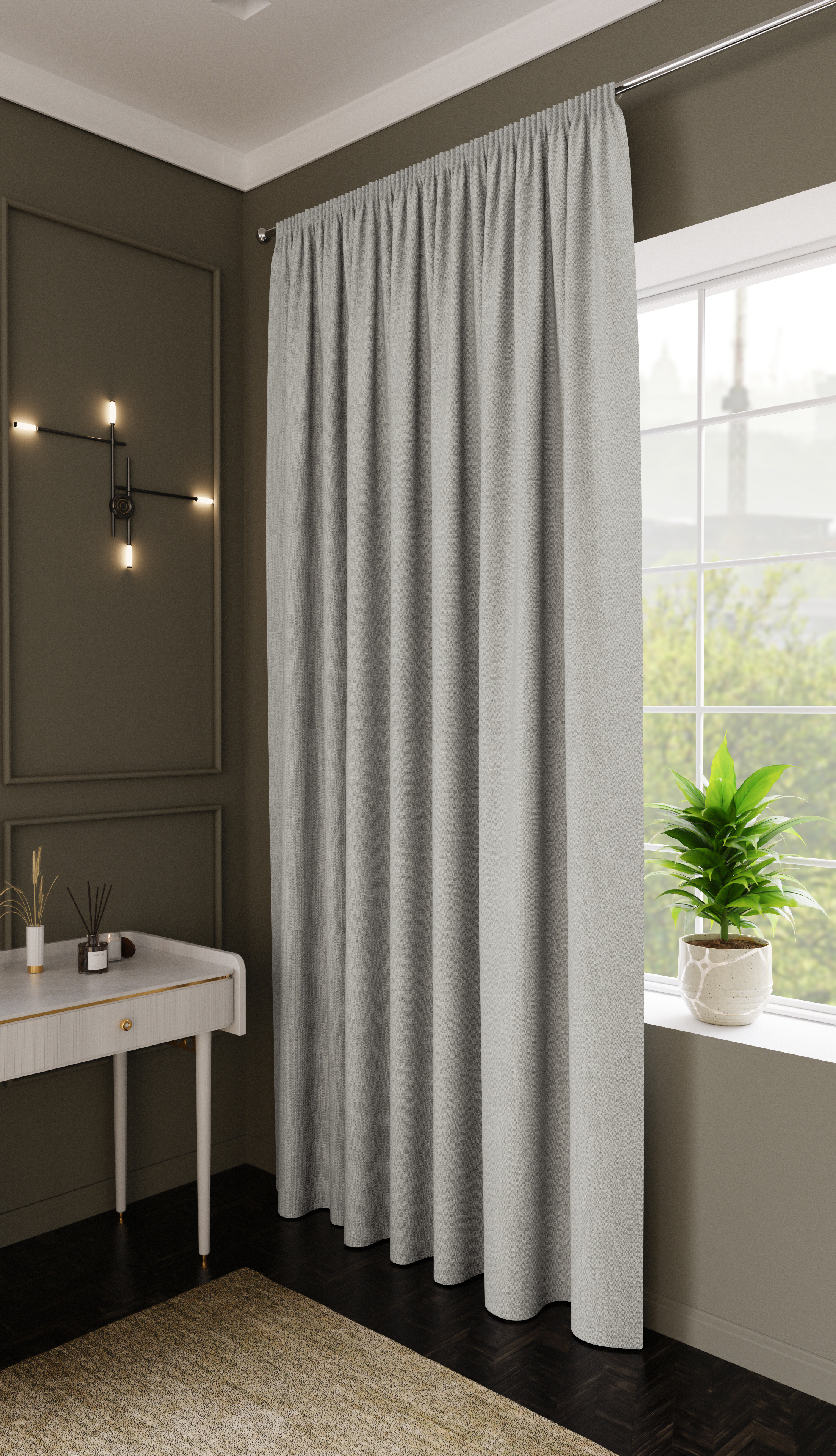 Изображение товара Штора на ленте Senso 200x280 см цвет светло-серый