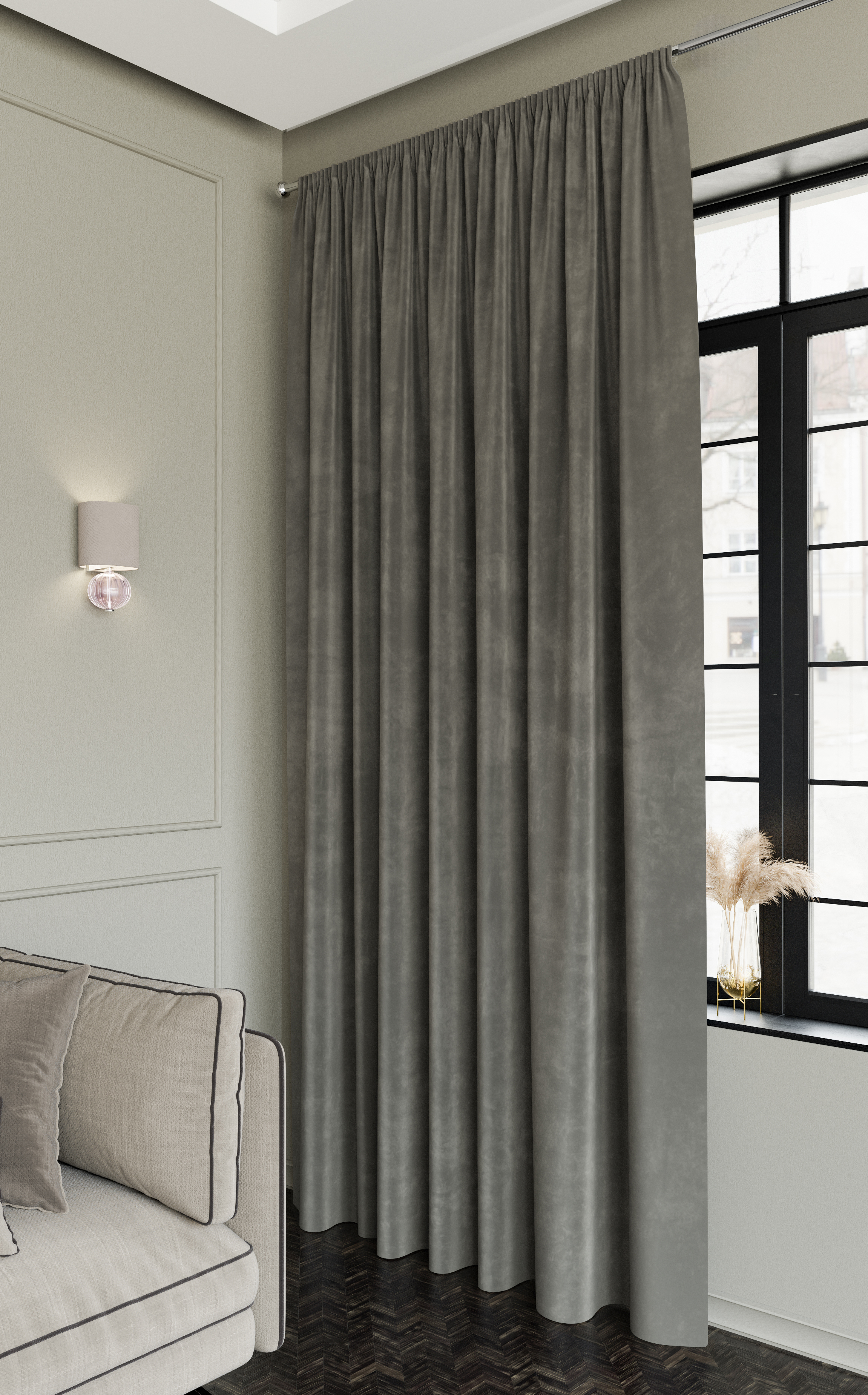 Изображение товара Штора на ленте Sky 200x280 см цвет серый