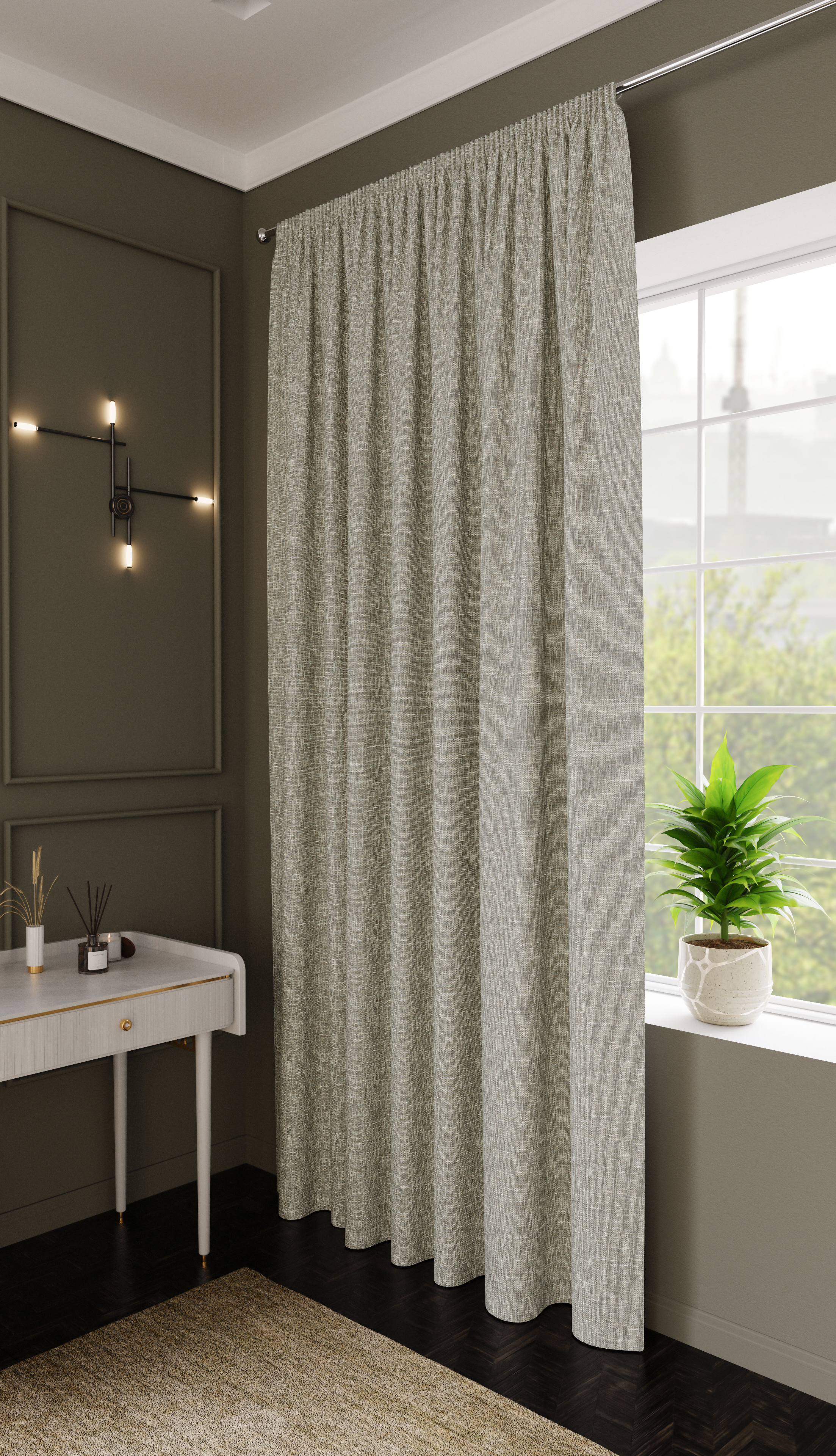 Изображение товара Штора на ленте Pisa 200x280 см цвет серый