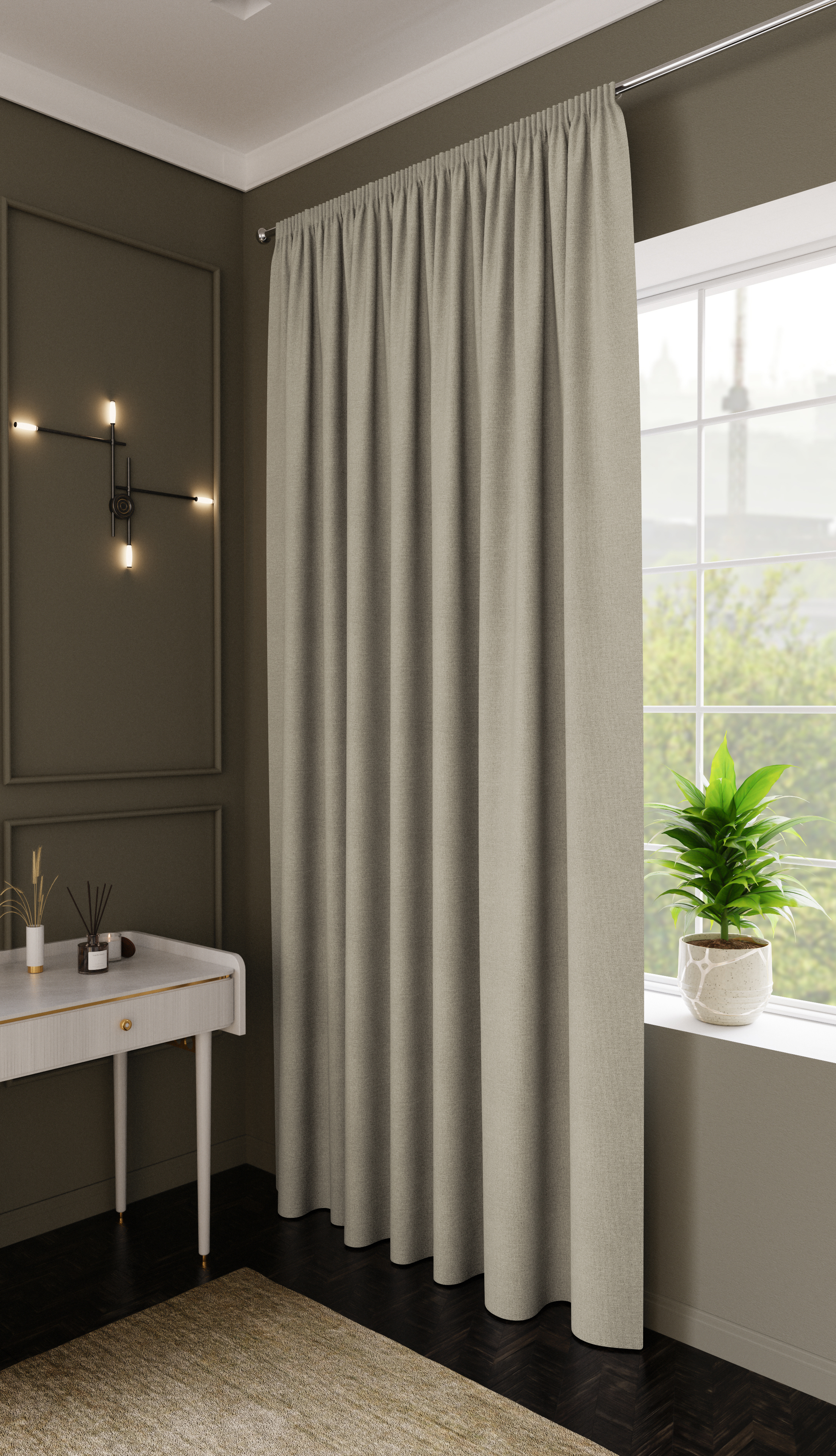 Изображение товара Штора на ленте Senso 200x280 см бежевый неоклассика Россия