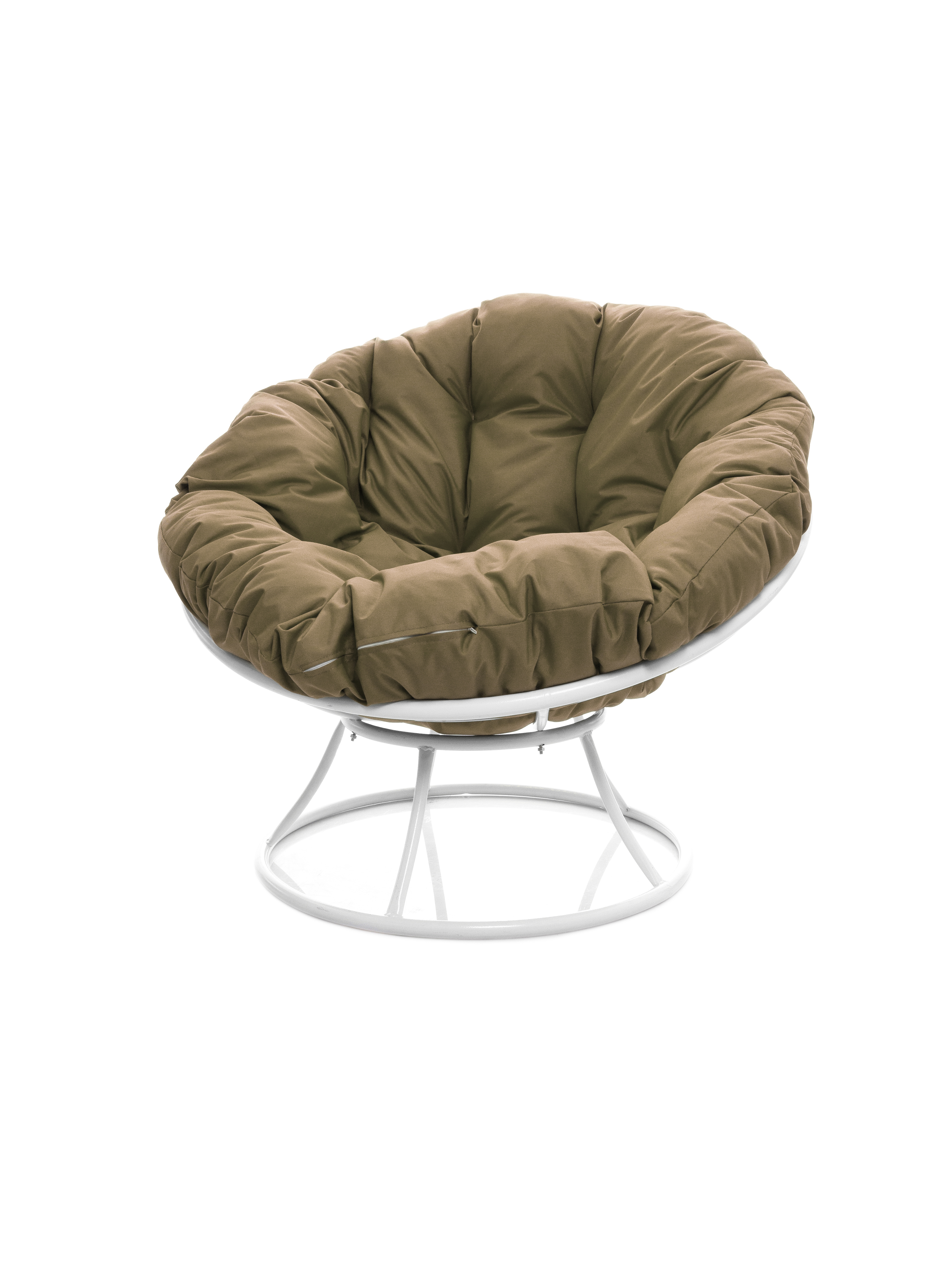 Изображение товара Кресло садовое М-Group Папасан без ротанга 98x75x58 см белый бежевый