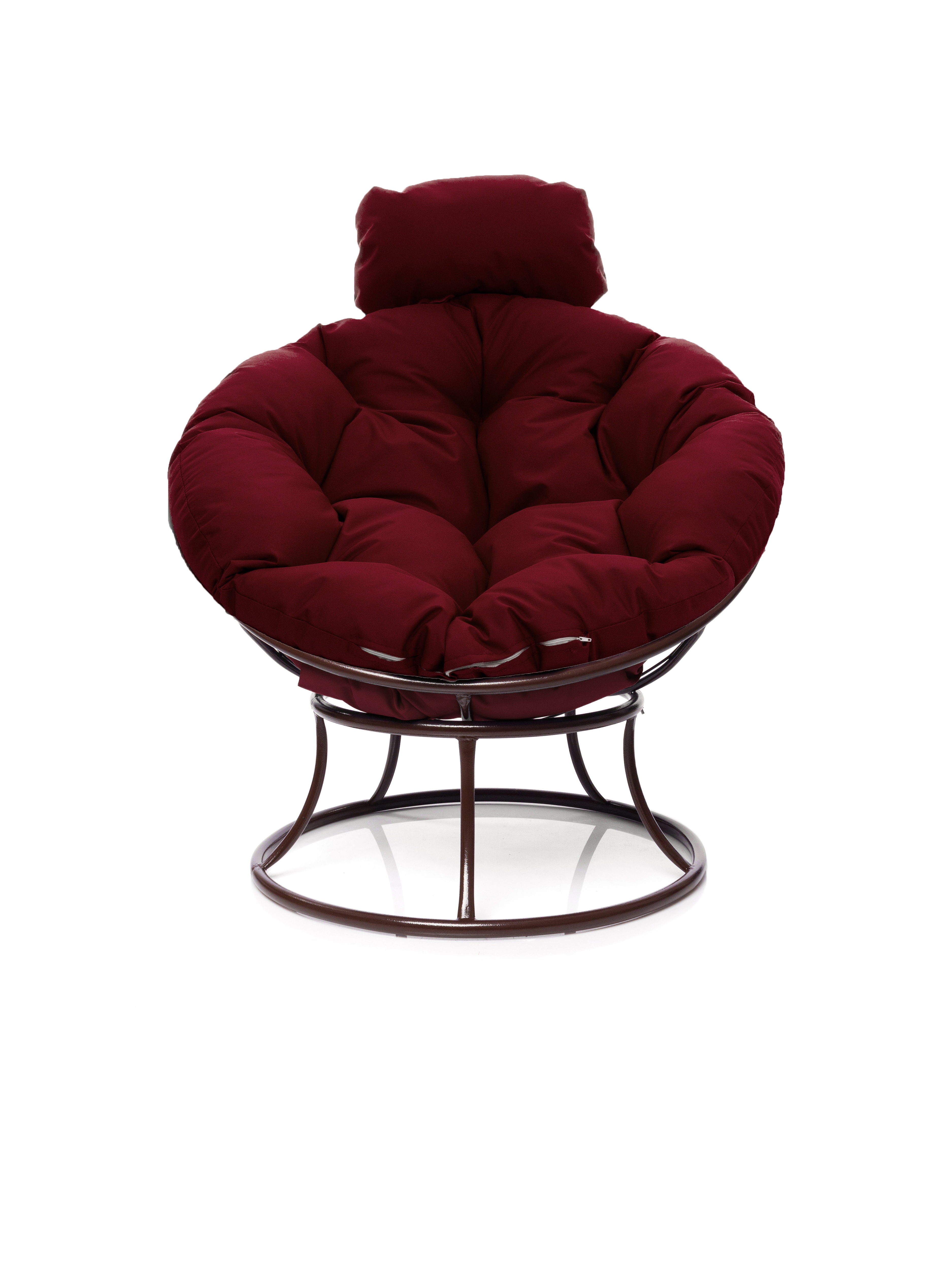 Изображение товара Кресло садовое М-group Папасан мини 77x81x68 см коричневое с подушкой