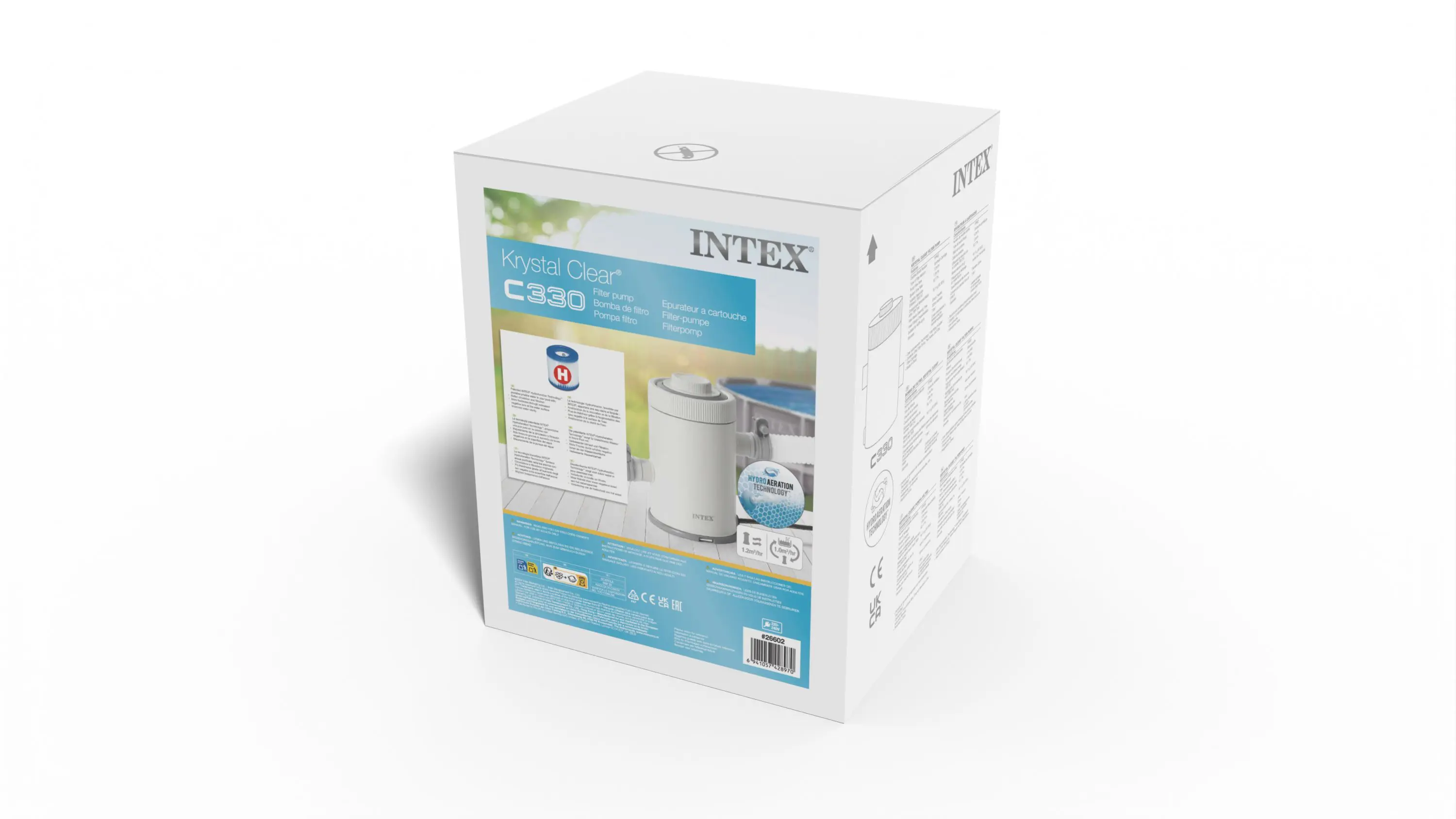 Фильтр-насос картриджный Intex C330 H 1250 л/ч - 4
