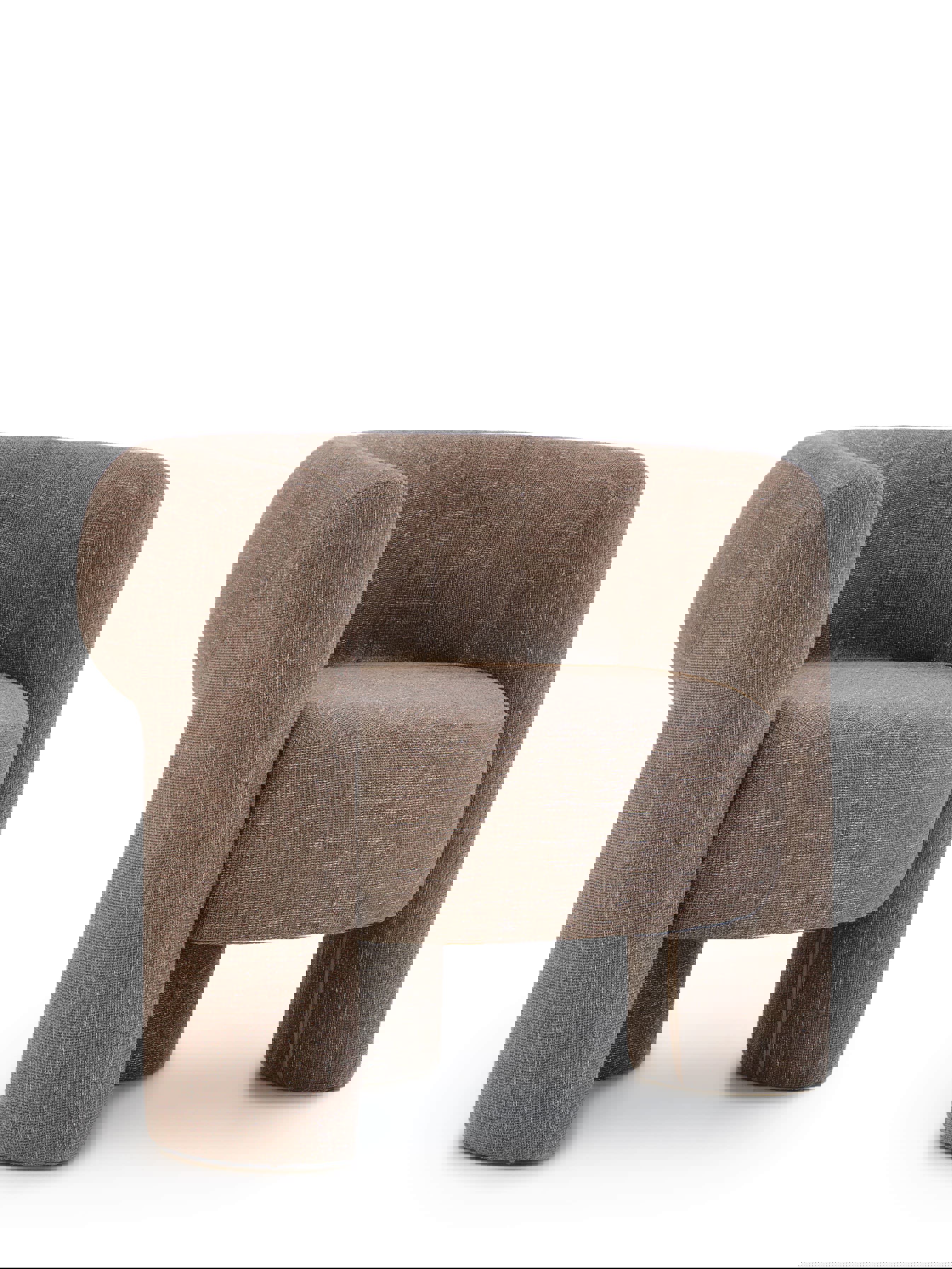 Изображение товара Мягкое кресло Клер коричневое для дома и детской комнаты