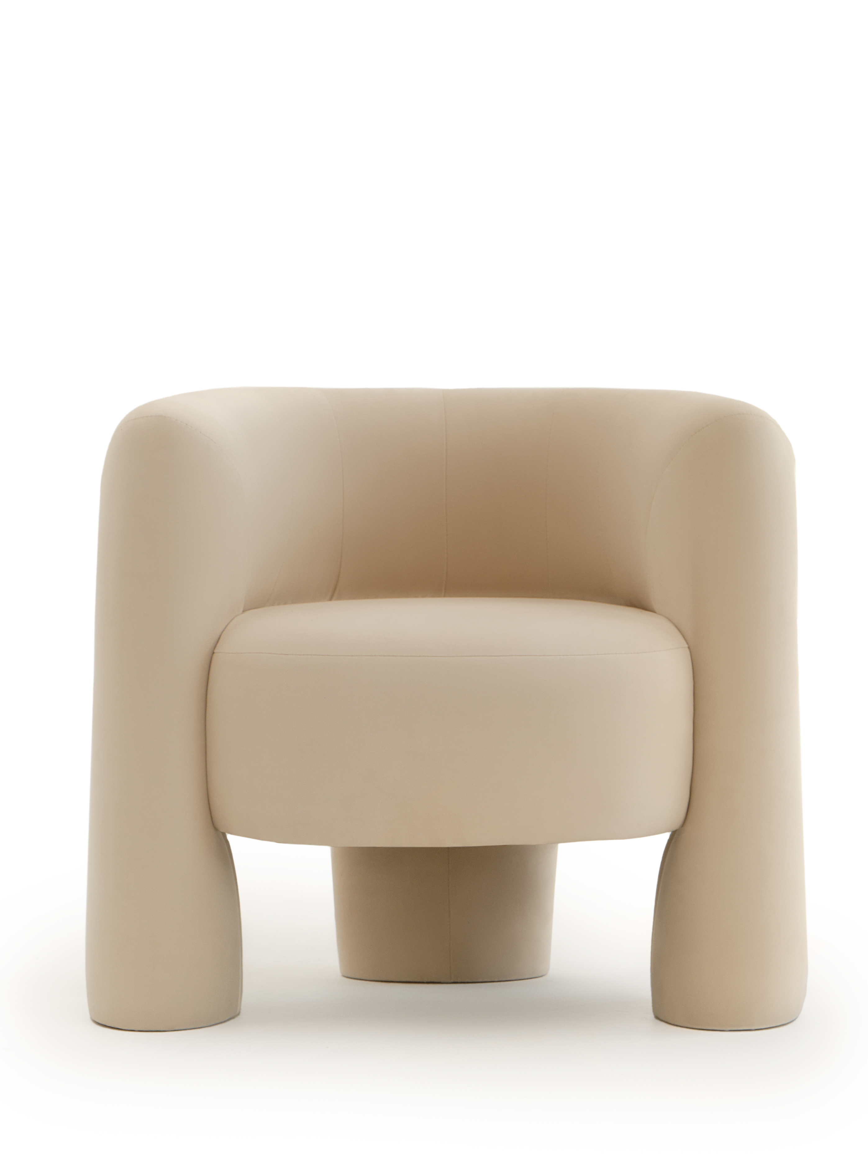 Изображение товара Кресло Диван не мебель Клэр 77x74x77 см рогожка цвет светло-бежевый