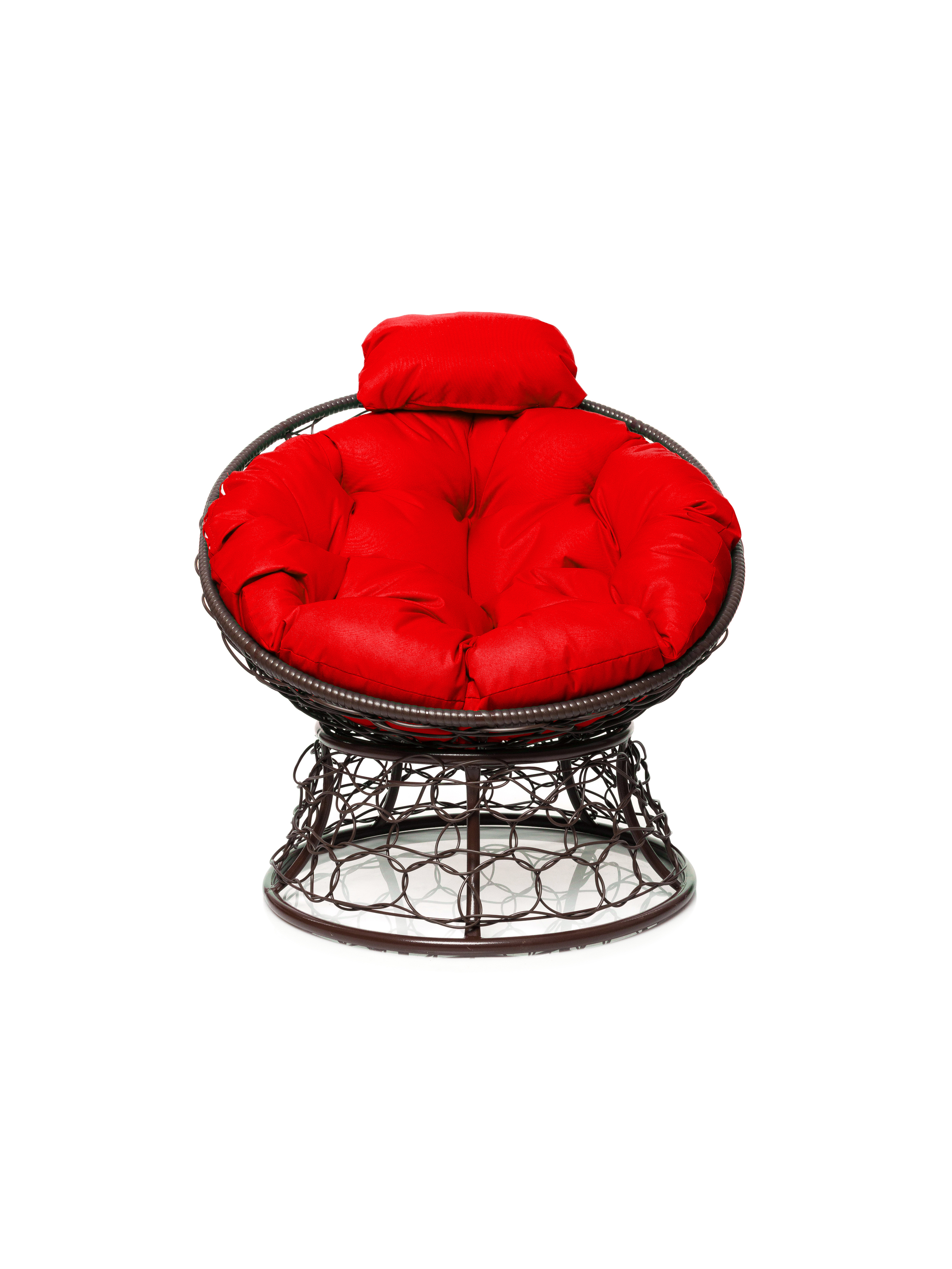 Изображение товара Кресло M-Group Папасан мини 12070206 коричневый/красный