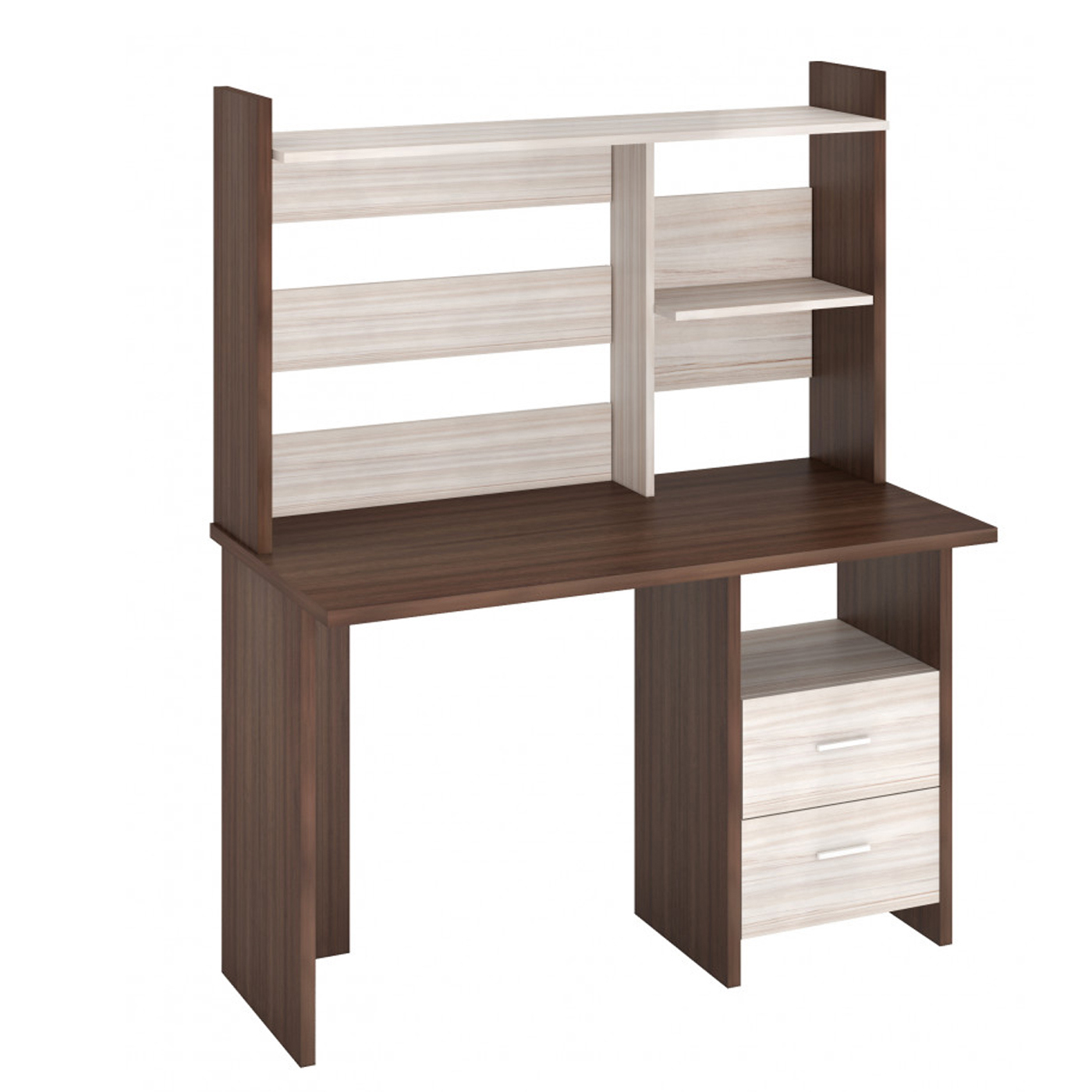 Изображение товара Стол Мэрдэс СКЛ-Прям120+НКЛ-120 120x152x60 см из ЛДСП с ящиком и современным дизайном