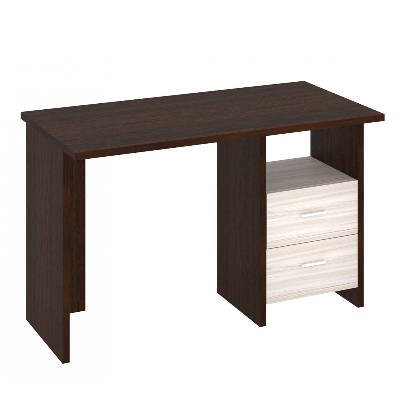 Изображение товара Стол Мэрдэс СКЛ-Прям130 из ЛДСП венге и карамель для дома и офиса