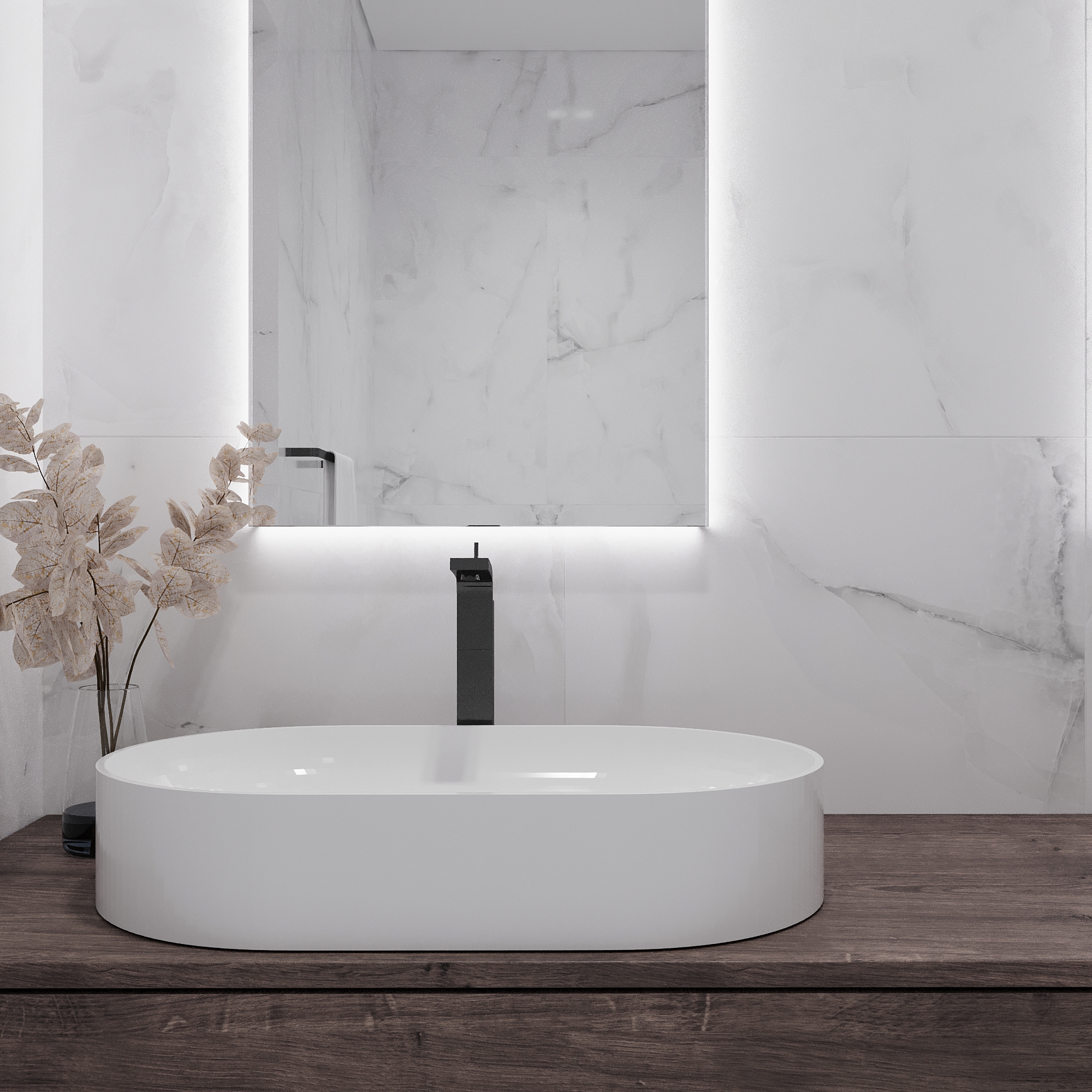 Изображение товара Керамогранит 60x120 ag sevillia белый для ванной