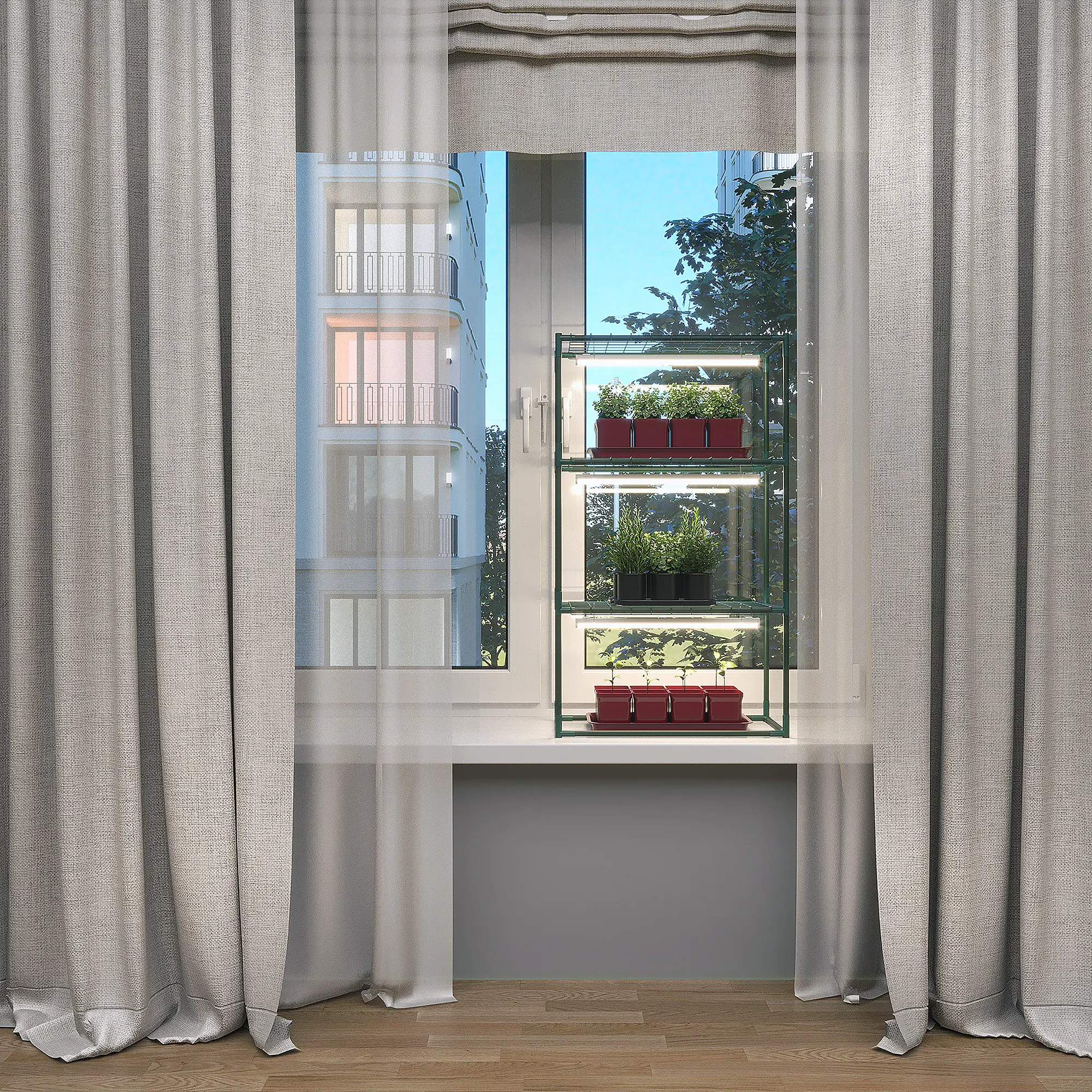 Стеллаж Garden Show для рассады 3 полки 80x40x24 см - 4