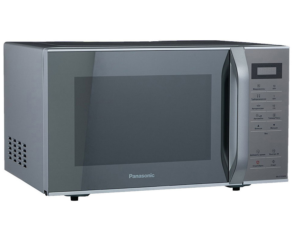 Изображение товара Отдельностоящая микроволновая печь Panasonic NN-ST32MMZPE 25 л 48.5x28.8x41 см цвет серебристый