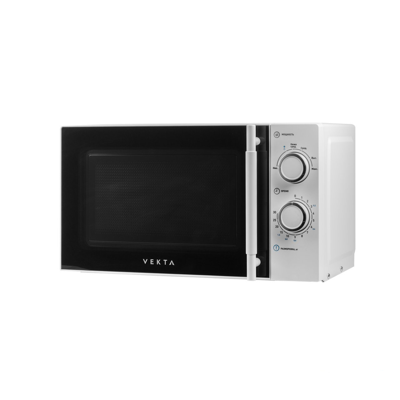 Изображение товара Отдельностоящая микроволновая печь Vekta MS720ATW 20 л белая