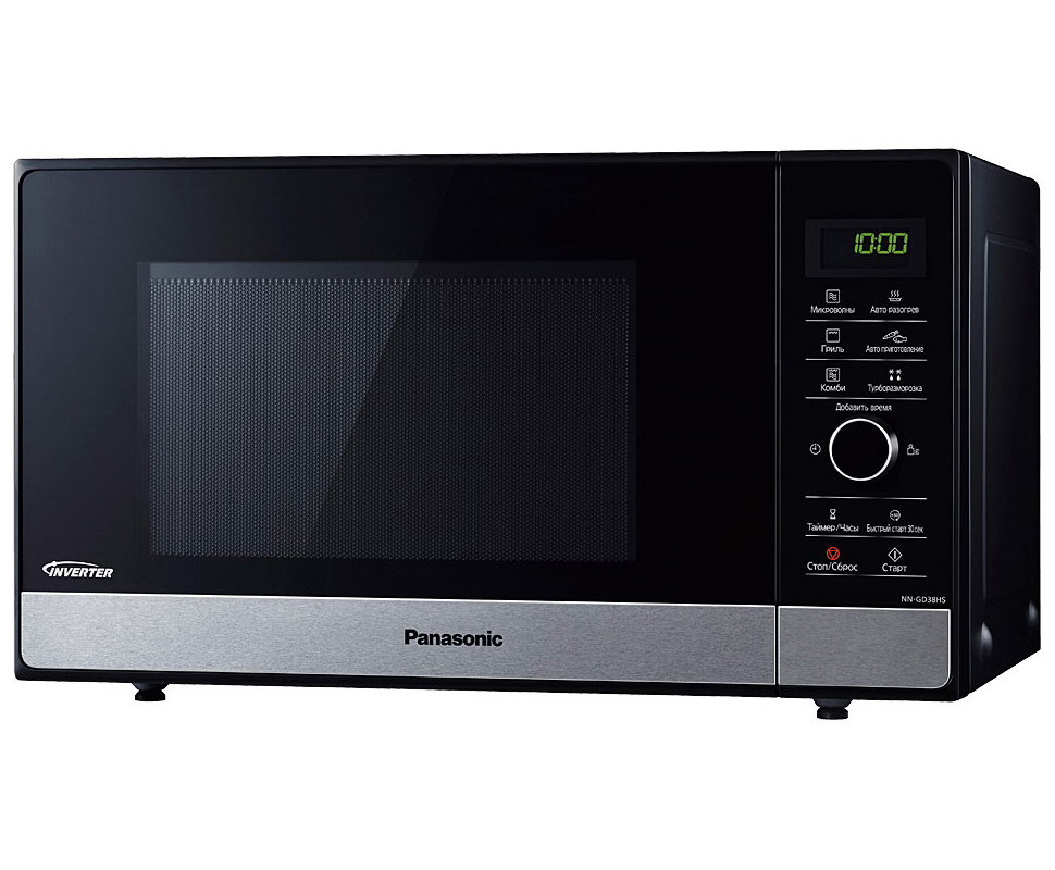 Изображение товара Микроволновая печь Panasonic NN-GD38HSZPE 23 л черная с грилем и сенсорным управлением