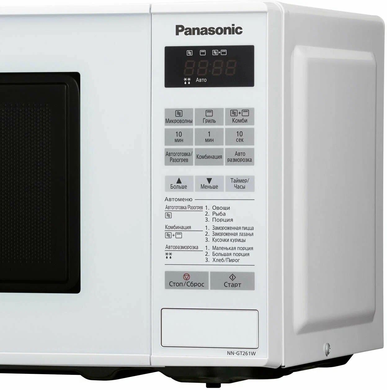 Изображение товара Отдельностоящая микроволновая печь Panasonic NN-GT261WZPE 20 л 44x25x34 см цвет белый Изображение товара Отдельностоящая микроволновая печь Panasonic NN-GT261WZPE 20 л 44x25x34 см цвет белый