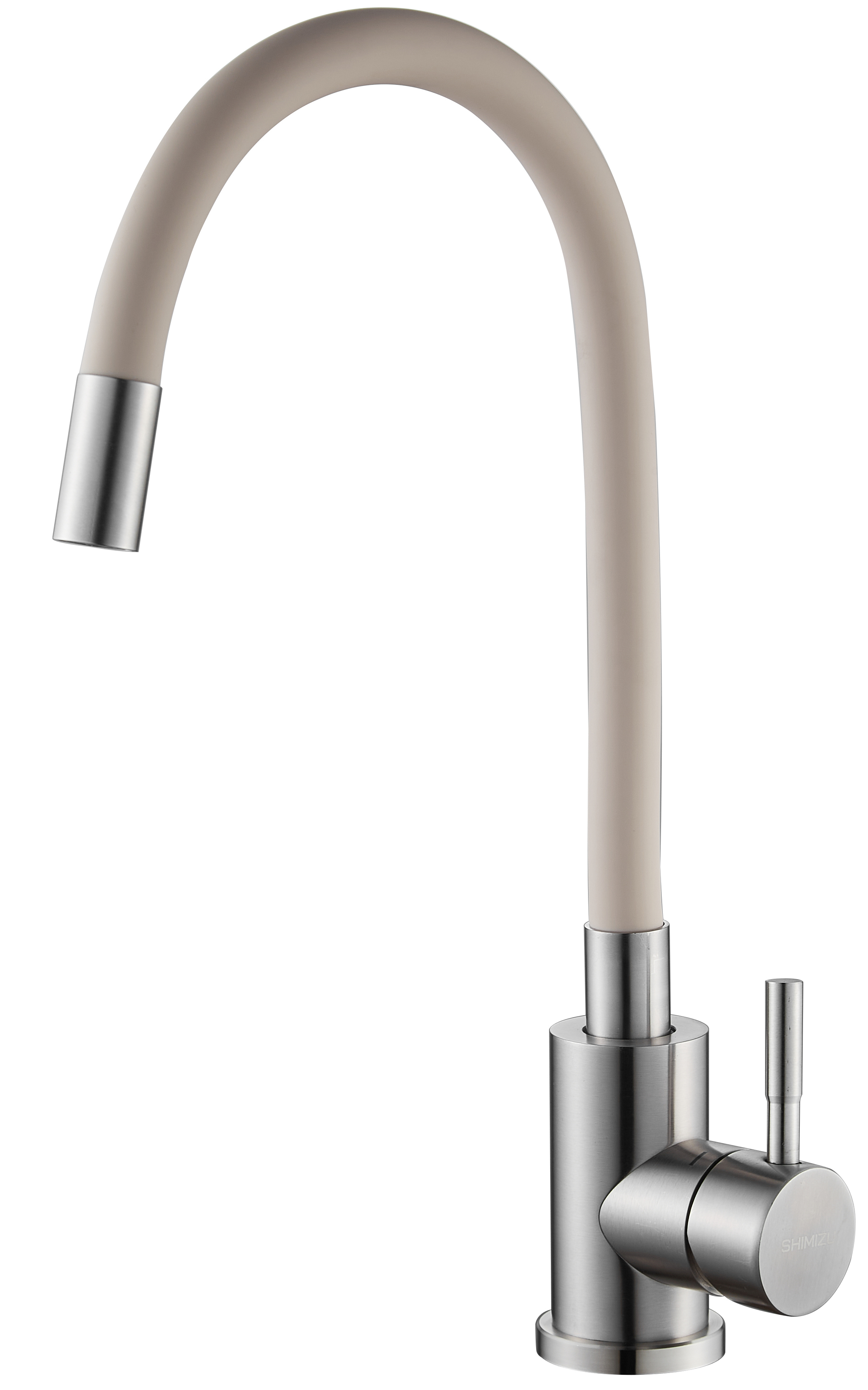 Изображение товара Смеситель для кухни однорычажный Shimizu 1006589 с гибким изливом и функцией экономии воды