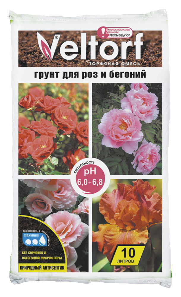Изображение товара Грунт для роз и бегоний 10 л
