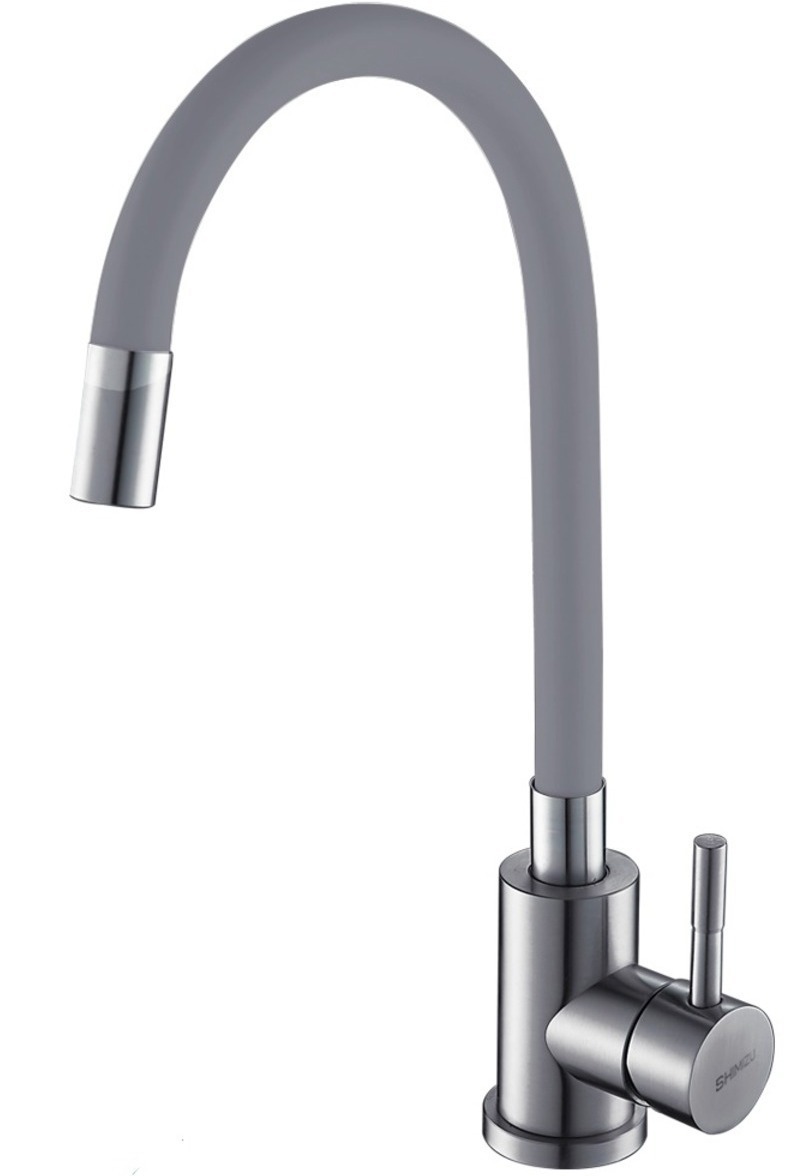 Изображение товара Смеситель для кухни с гибким изливом SHIMIZU Grey-S smz 1006568