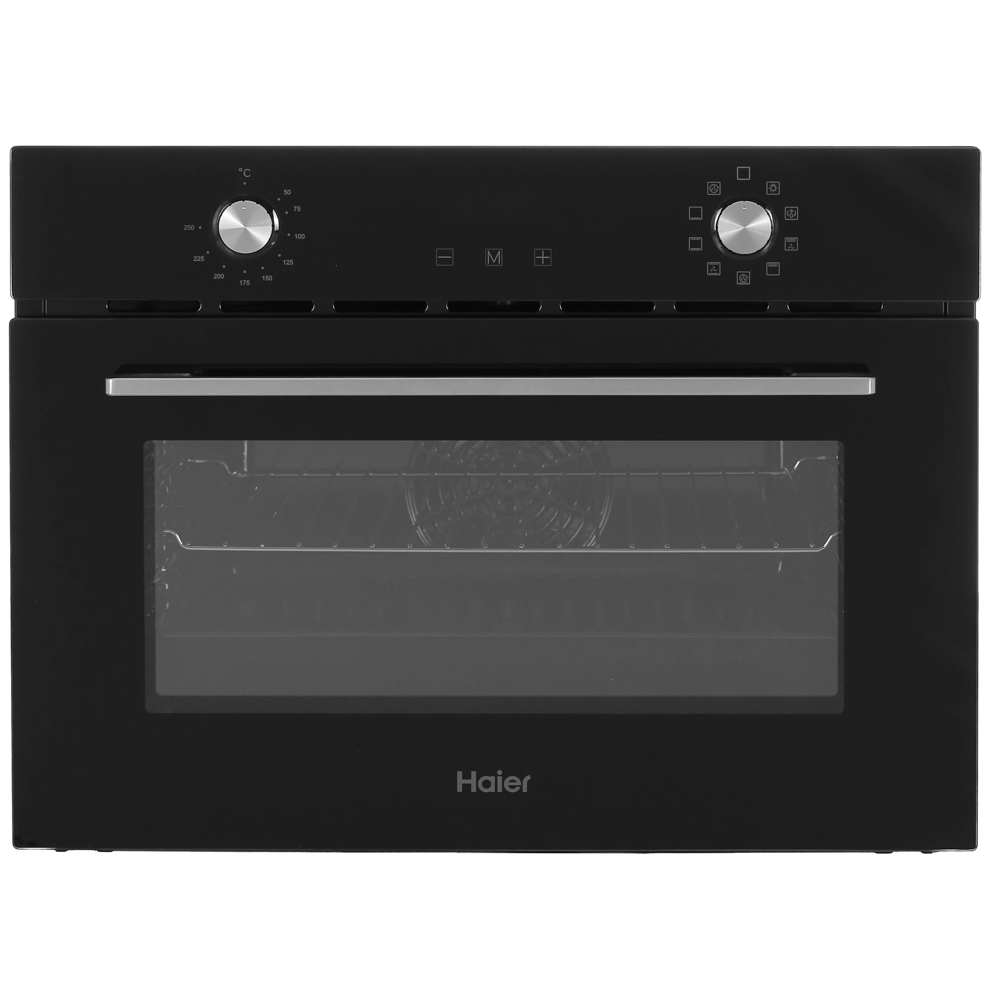 Изображение товара Встраиваемый духовой шкаф Haier HOY-P09NCGB 45x59.5x57 см черный, 9 режимов