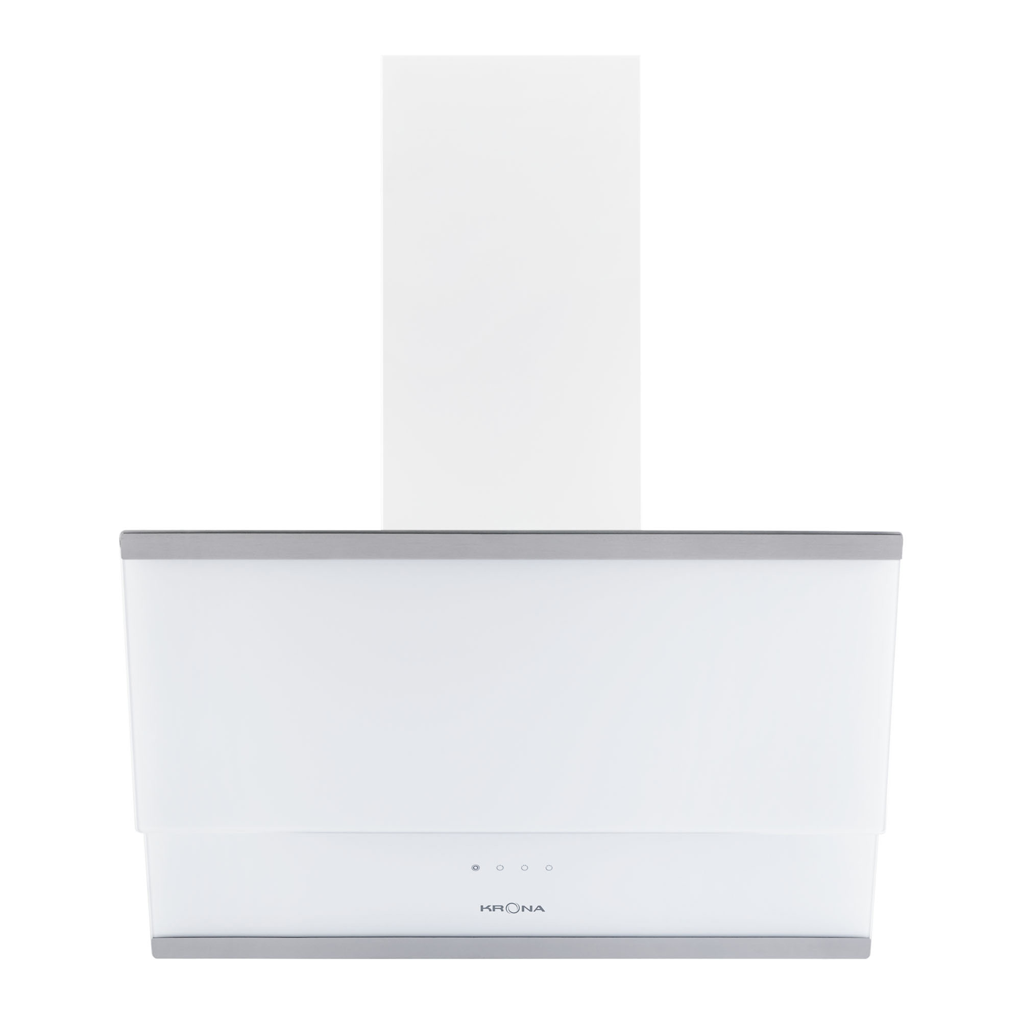 Изображение товара Вытяжка наклонная Krona Irida S 60 см нержавеющая сталь белая сенсорное управление