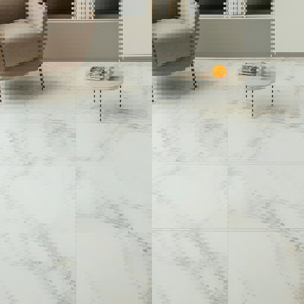 Изображение товара SPC плитка Imperial Art Marble M-41 Мрамор Белый 43 класс толщина 4.2 мм с фаской 1.86 м², цена за упаковку