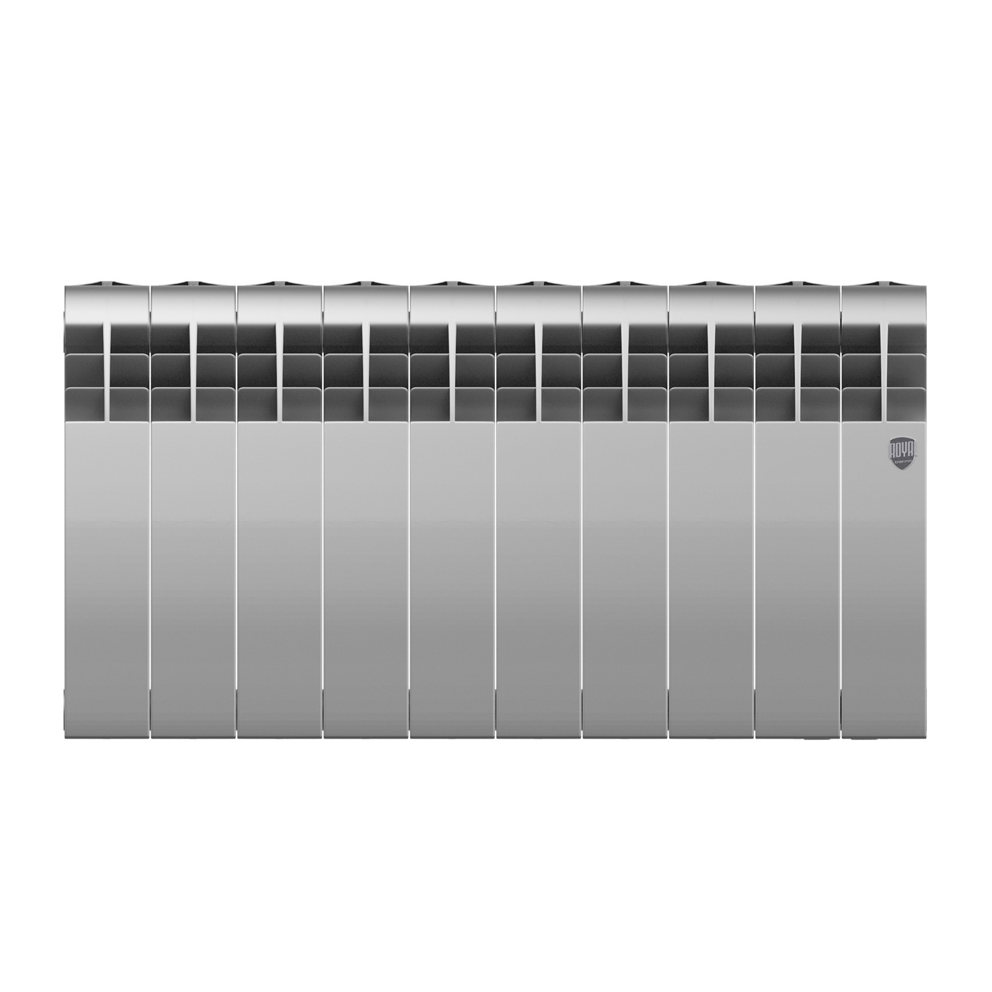 Изображение товара Радиатор секционный Royal Thermo BiLiner B 350/87 10 секций боковое подключение биметалл серый