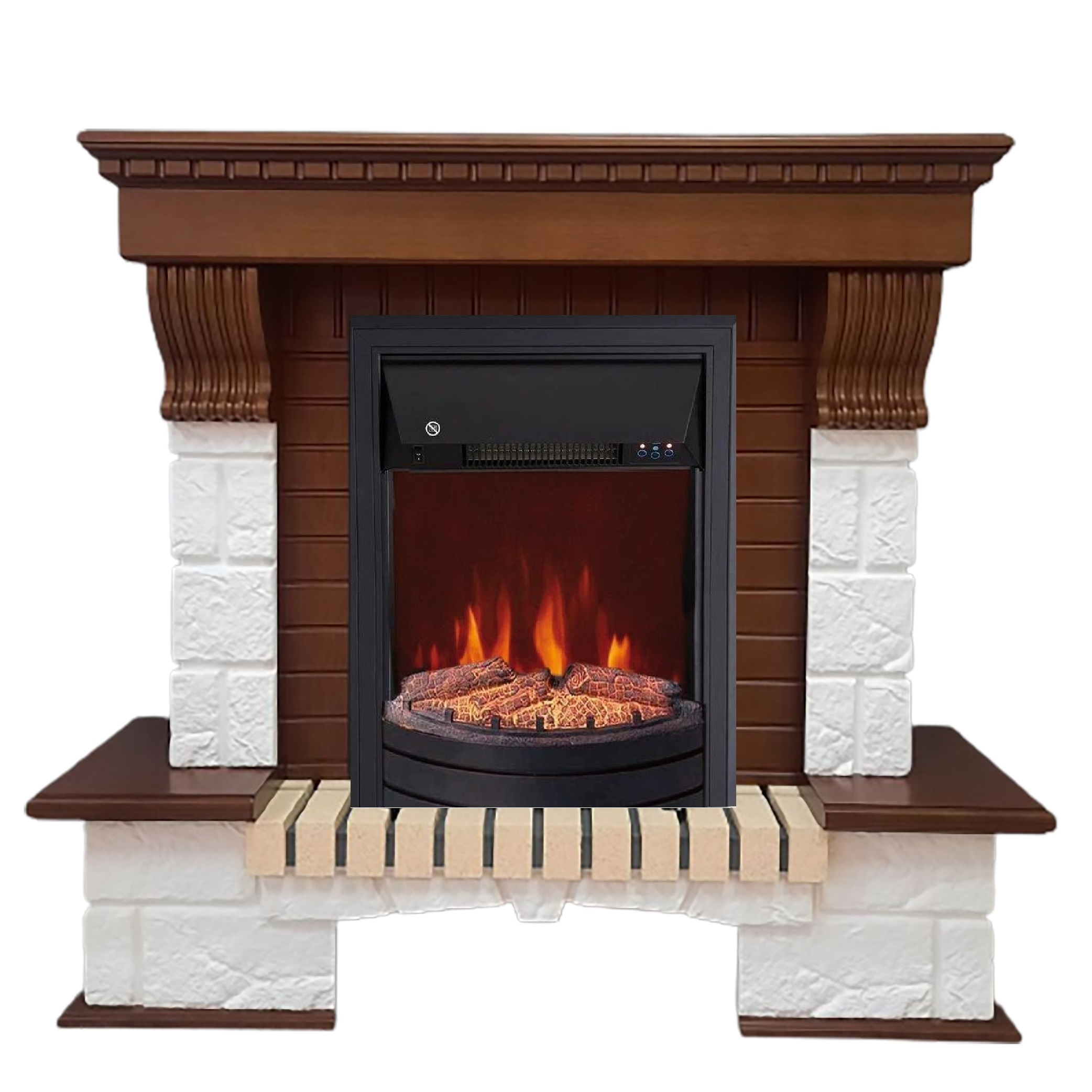 Изображение товара Каминокомплект Elekam Premier с очагом Spark F2020G1 1800Вт цвет дуб