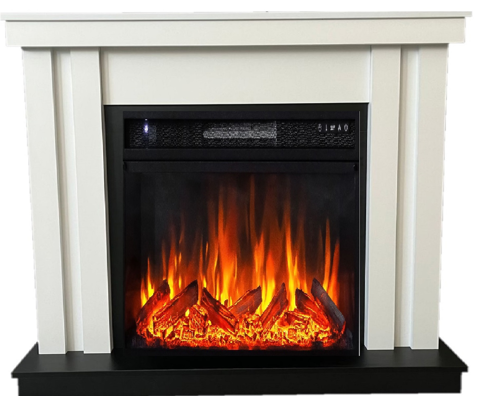 Изображение товара Электрокамин City с очагом Pulsar 23 1800Вт белый современный стиль