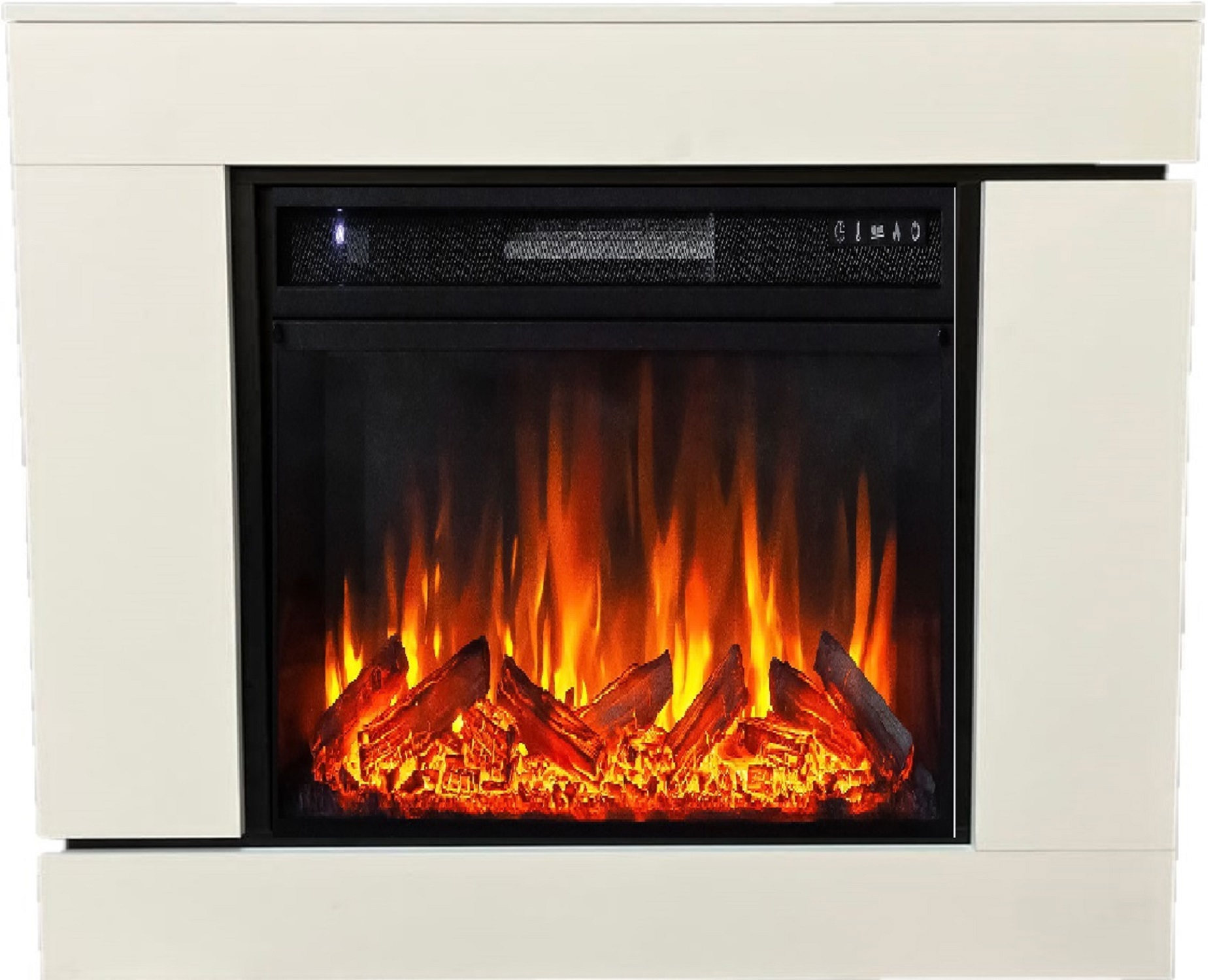 Изображение товара Электрокаминокомплект Elekam Smart с очагом Pulsar 23, белый, 1800 Вт