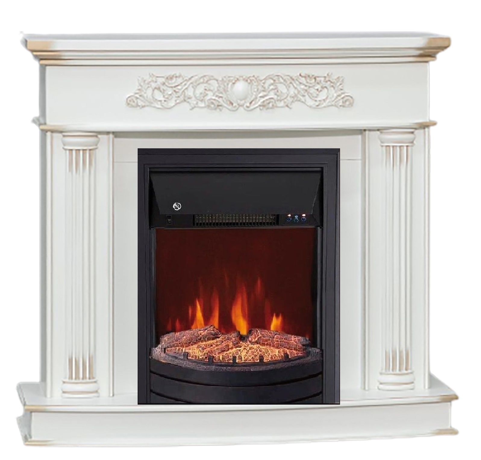 Изображение товара Каминокомплект Elekam Gloria с очагом Spark F2020G1 1800Вт цвет белый