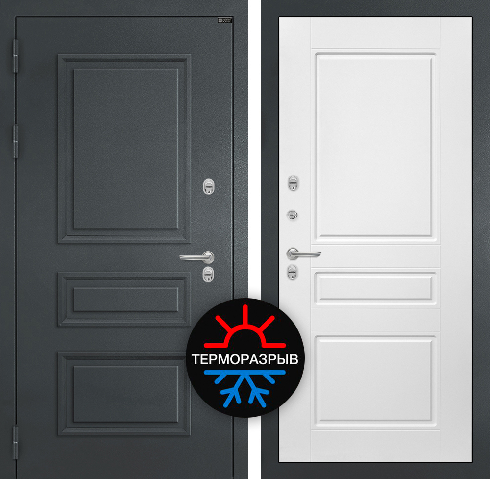 Изображение товара Входная дверь Labirintdoors Атлантик П-03 левая утепленная сталь 205x88 см