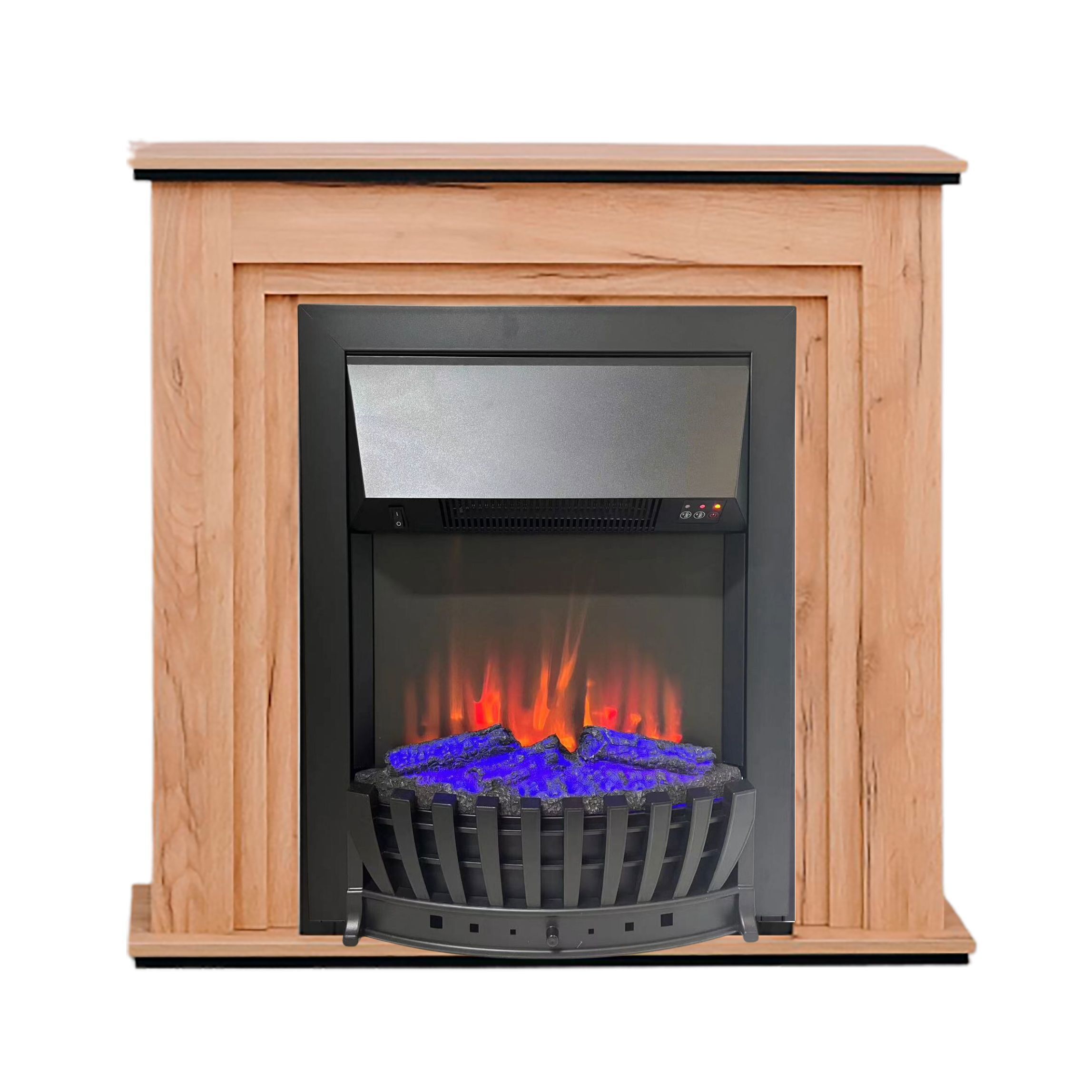 Изображение товара Электрический каминокомплект Elekam Silver с очагом Velar F2020G2 1500Вт дуб золотой