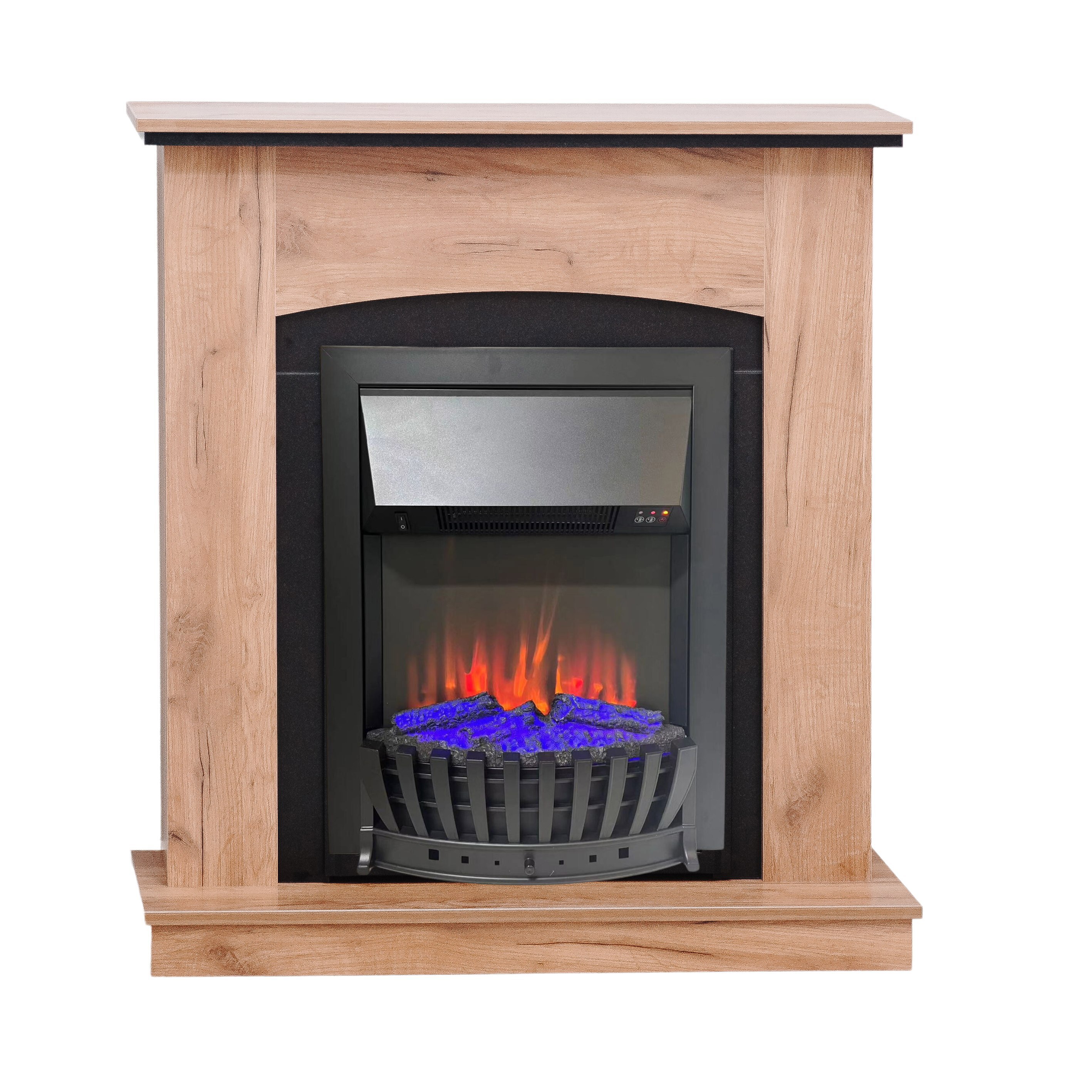 Изображение товара Каминокомплект Elekam Vernisaj с очагом Velar F2020G2, 1500Вт, дуб золотой