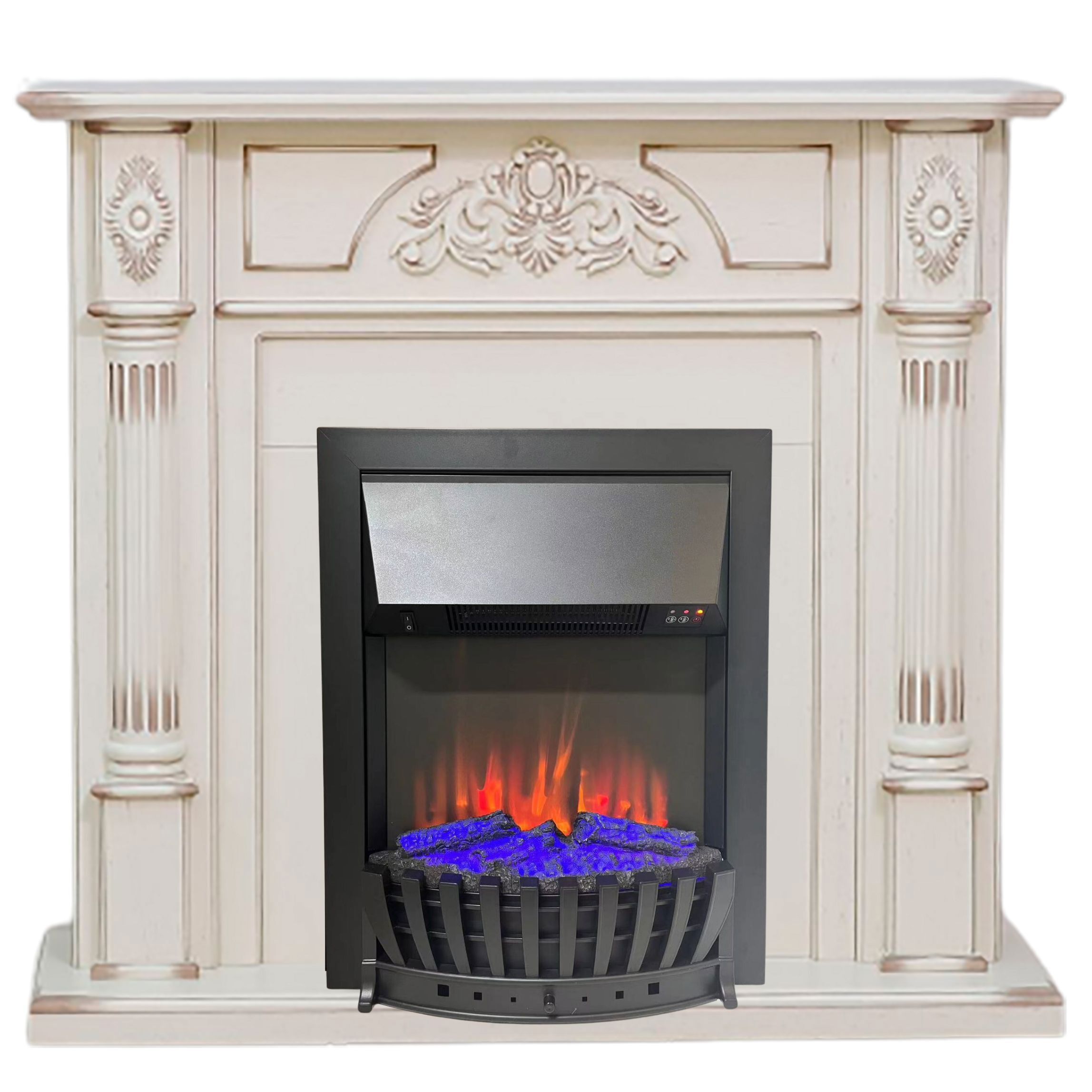 Изображение товара Каминокомплект Elekam Martin с очагом Velar F2020G2 1500Вт цвет бежевый